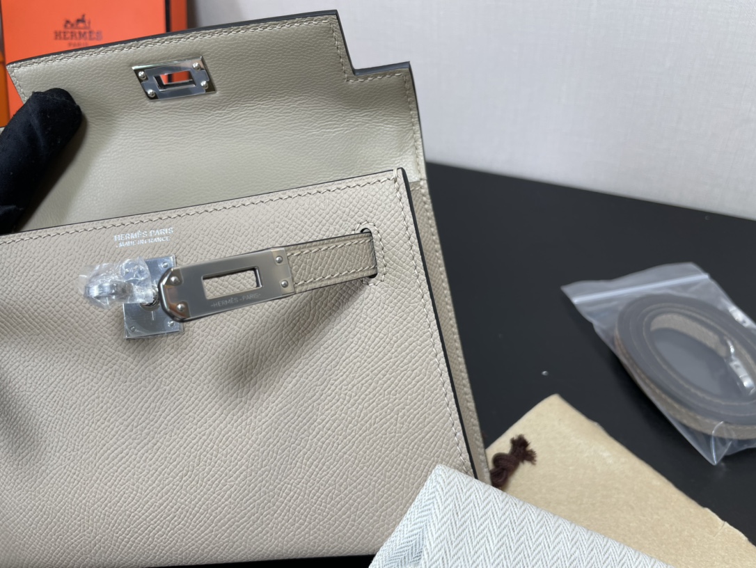 H**mes kelly-gold&silver hardware-19cm