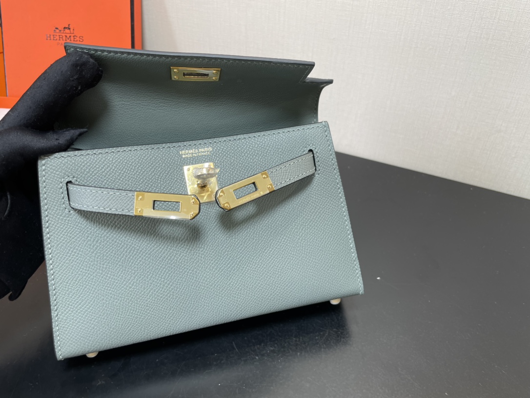 H**mes kelly-gold&silver hardware-19cm