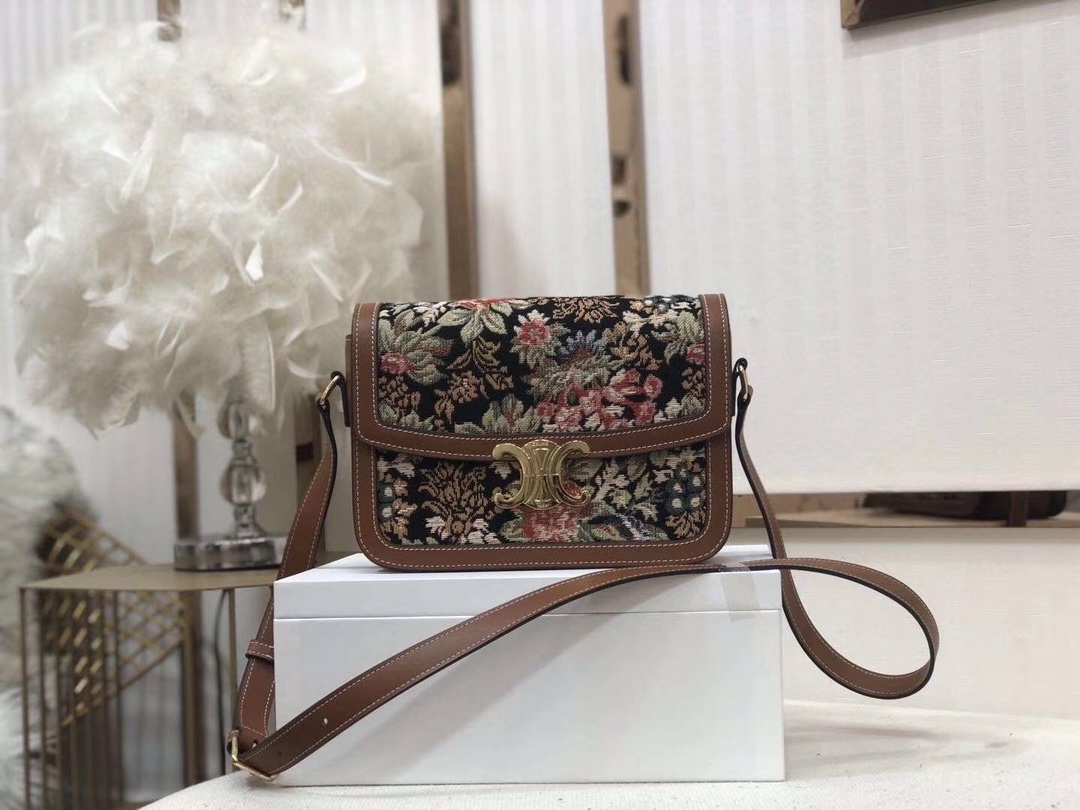 Celin Tambour Box Bag-22*16.5*7CM