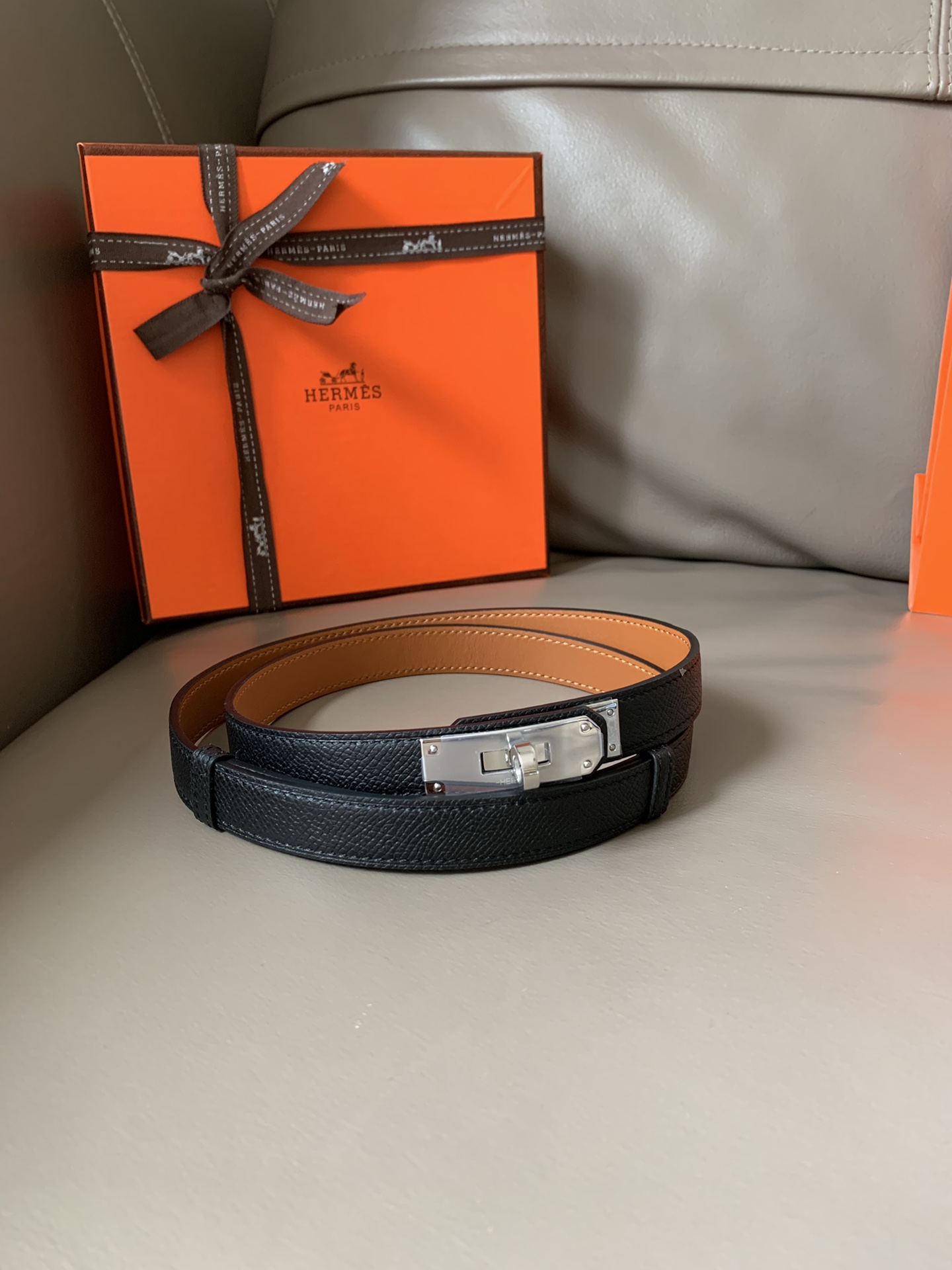 H**mes belt-1.8cm