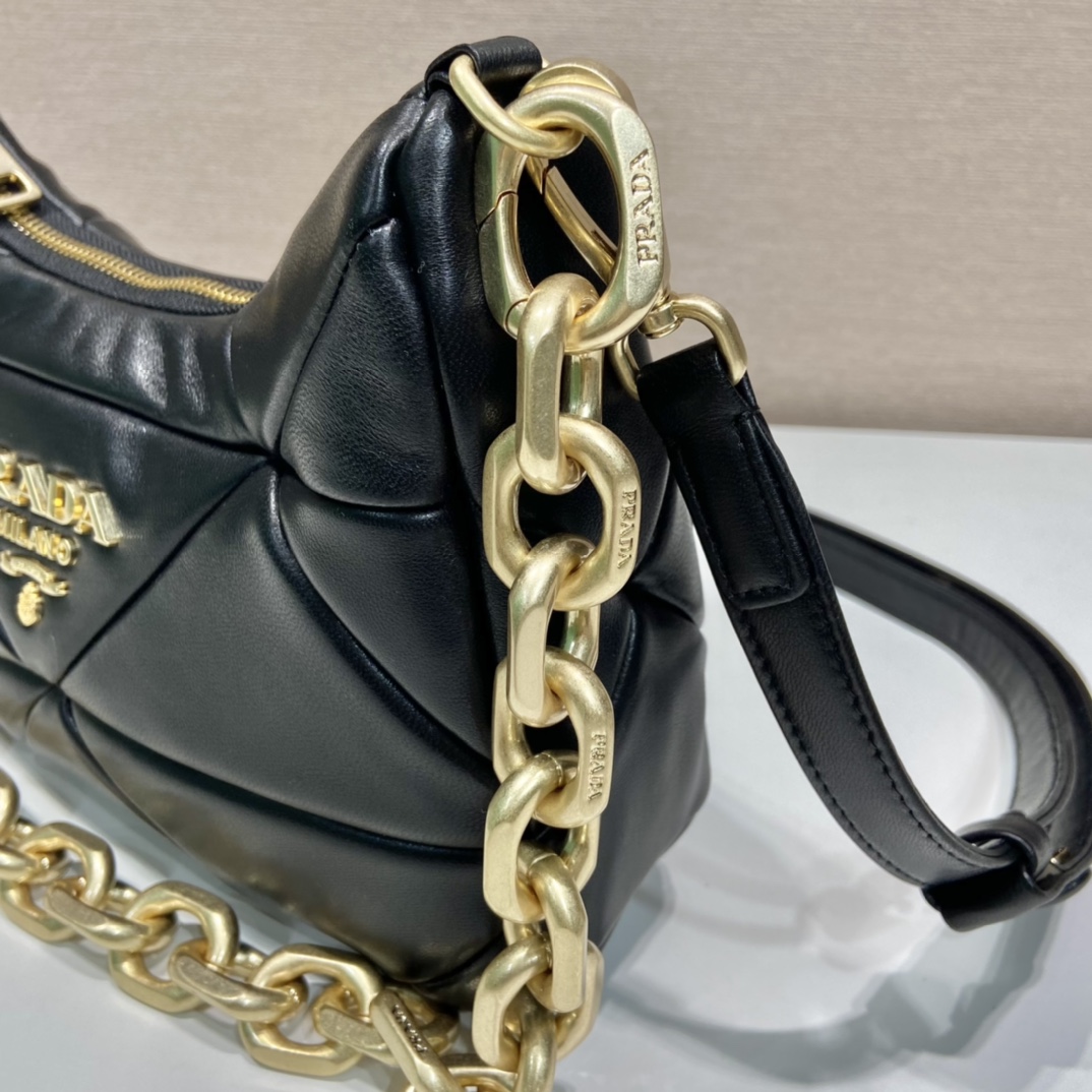 Pra*a system hobo bag 1bd158 -25*18*7cm