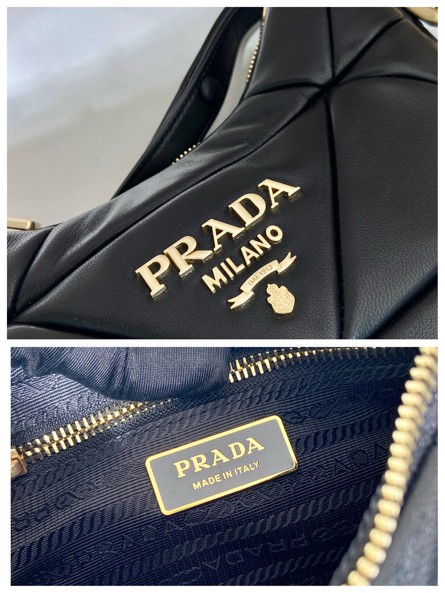 Pra*a system hobo bag 1bd158 -25*18*7cm