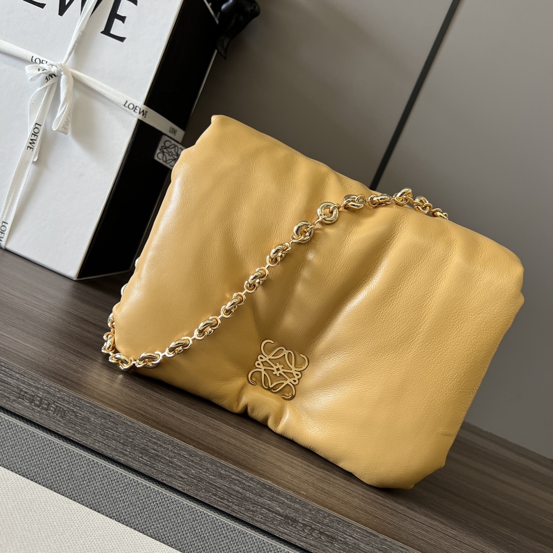 L0ew* puffer goya bag-23*13*6cm