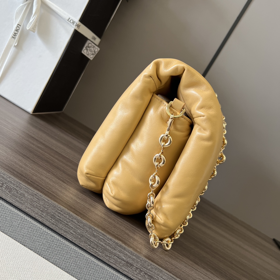 L0ew* puffer goya bag-23*13*6cm