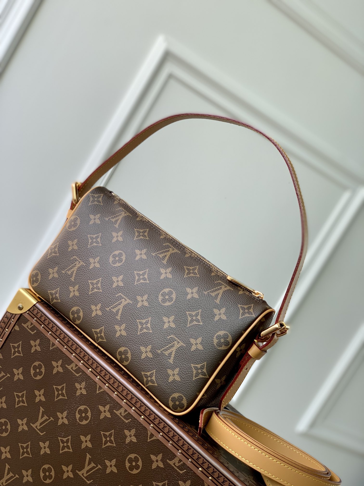 l0*is V*t0n vintage m60006 bag-27*10*15cm
