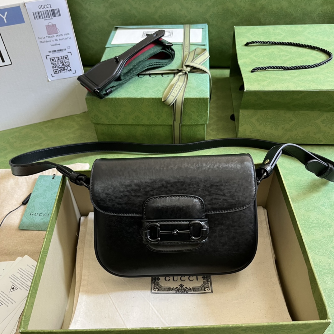 G*u*i 1955 horsebit shoulder bag-20.6*14.4*5.1cm