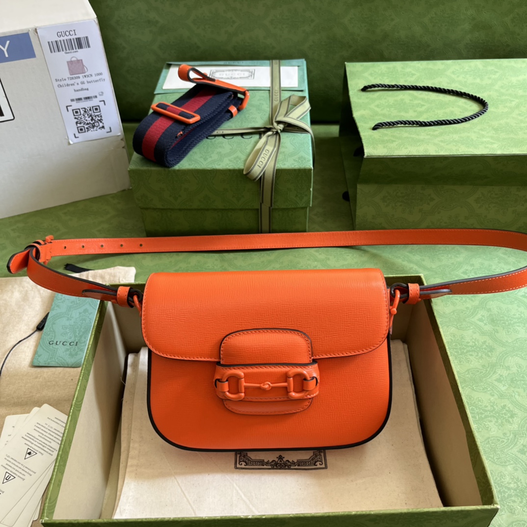 G*u*i 1955 horsebit shoulder bag-20.6*14.4*5.1cm