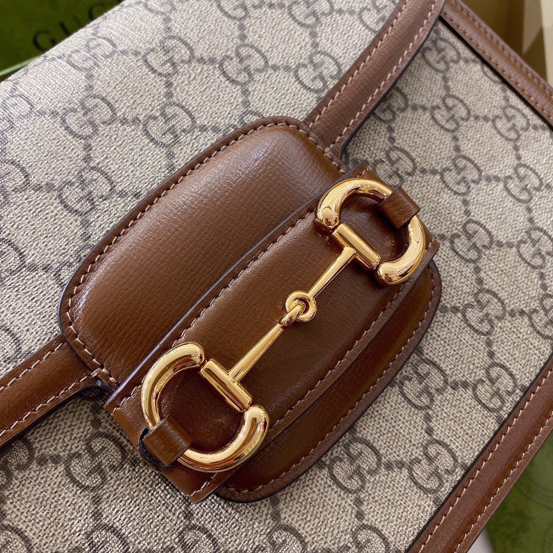 G*u*i 1955 horsebit shoulder bag-25*18*8cm