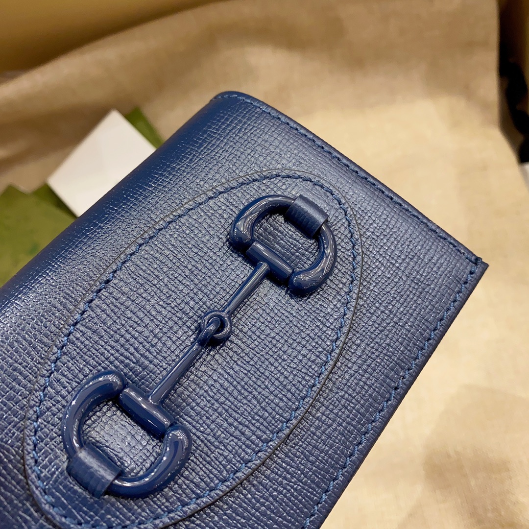 G*u*i 1955 horsebit wallet-11x 8.5 x 3cm