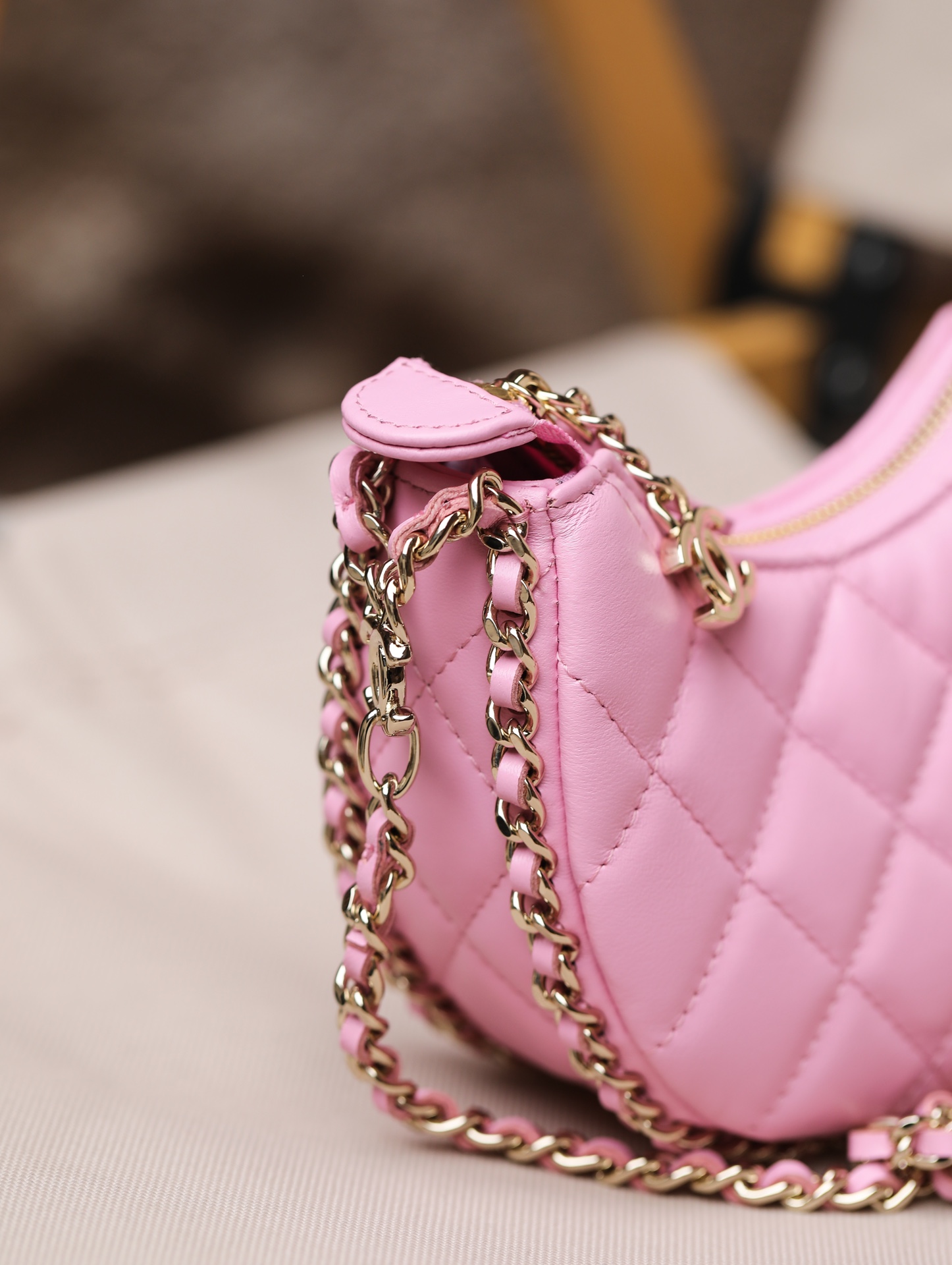 Ch@nel 23SS Moon Bag-16*10/22*14CM