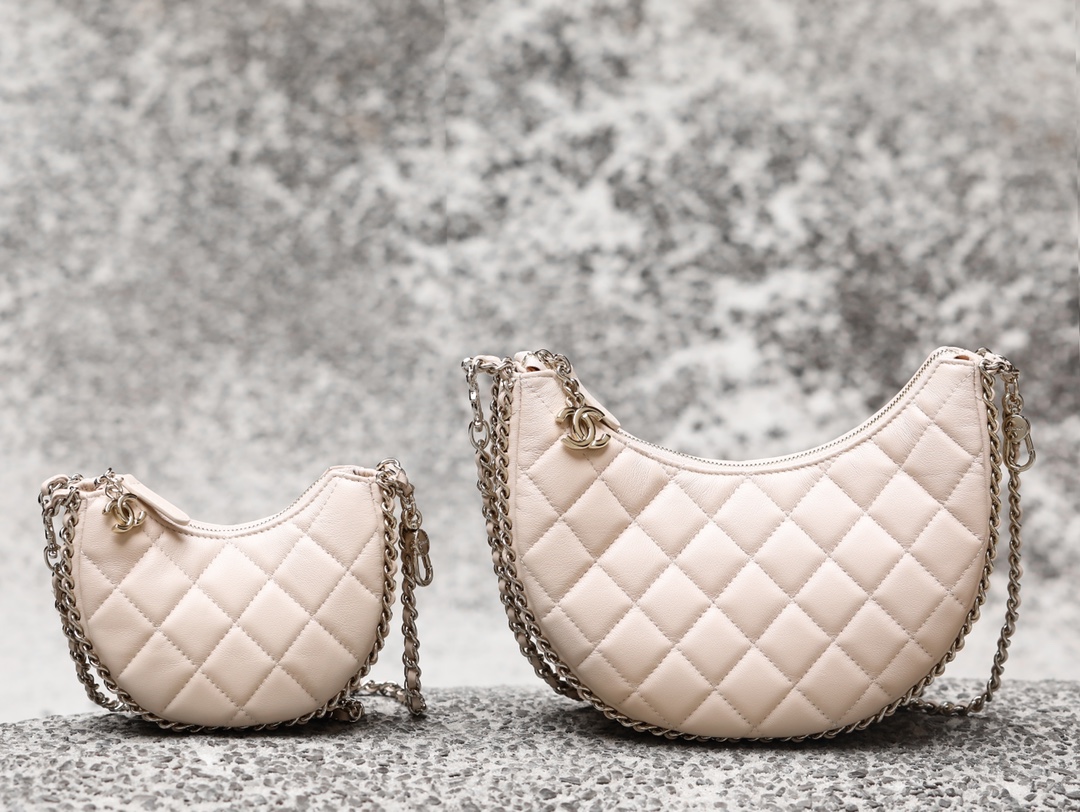 Ch@nel 23SS Moon Bag-16*10/22*14CM