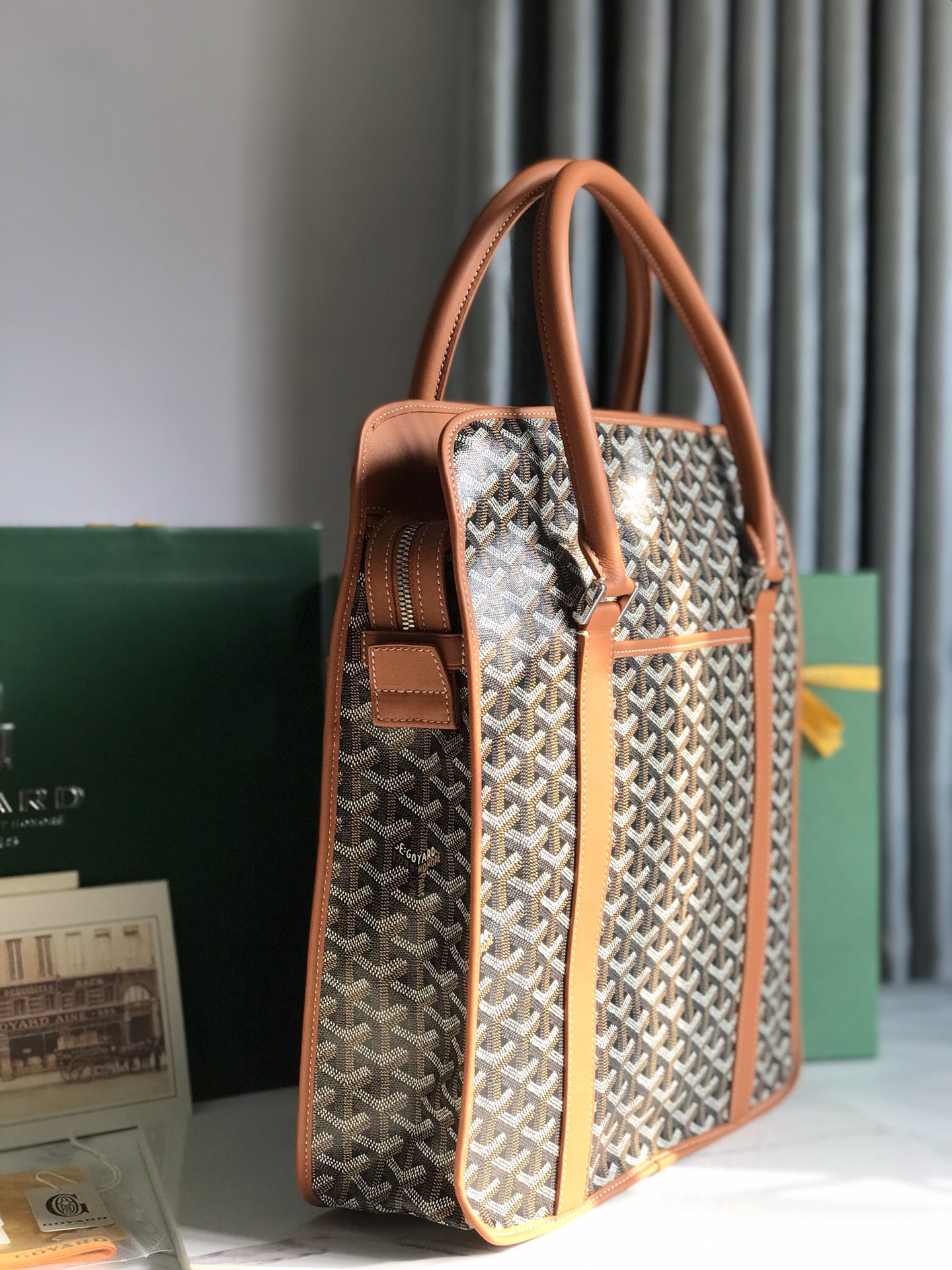 Go*ard bourgogne tote -35×39×11cm