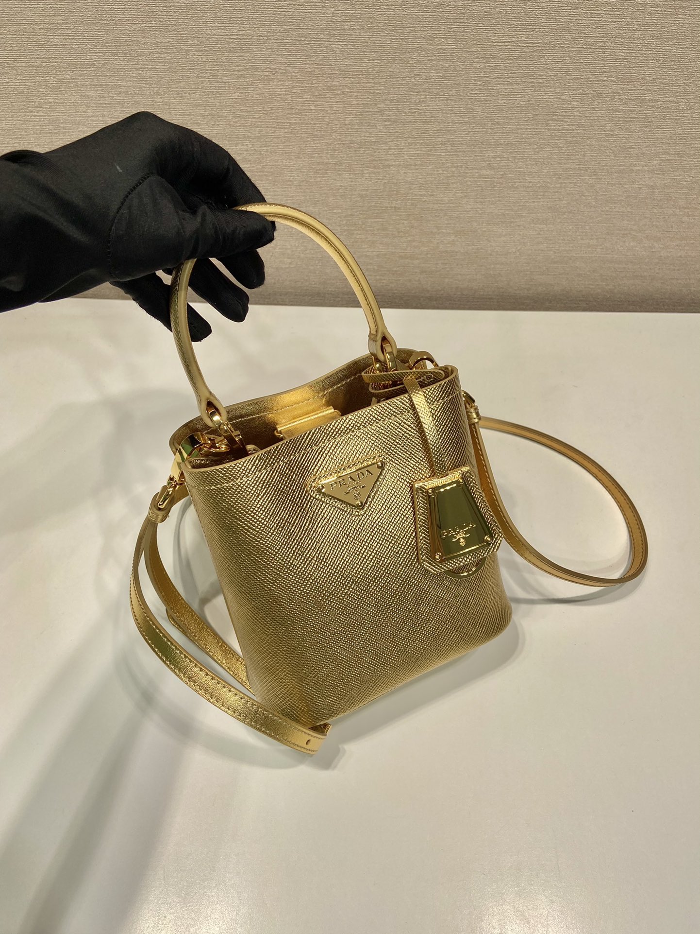 Pra*a 1ba373 tote-15*16*9.5cm