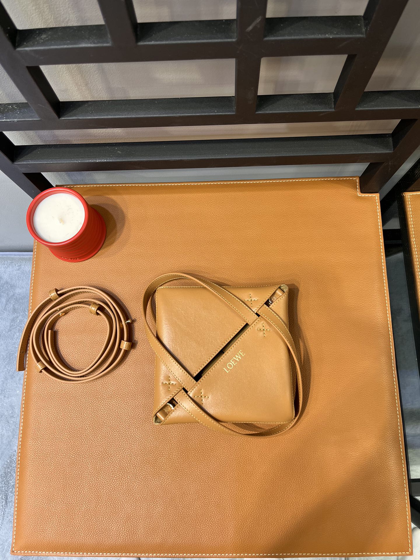 L0ew* puzzle tote-16.5/9.5/20cm