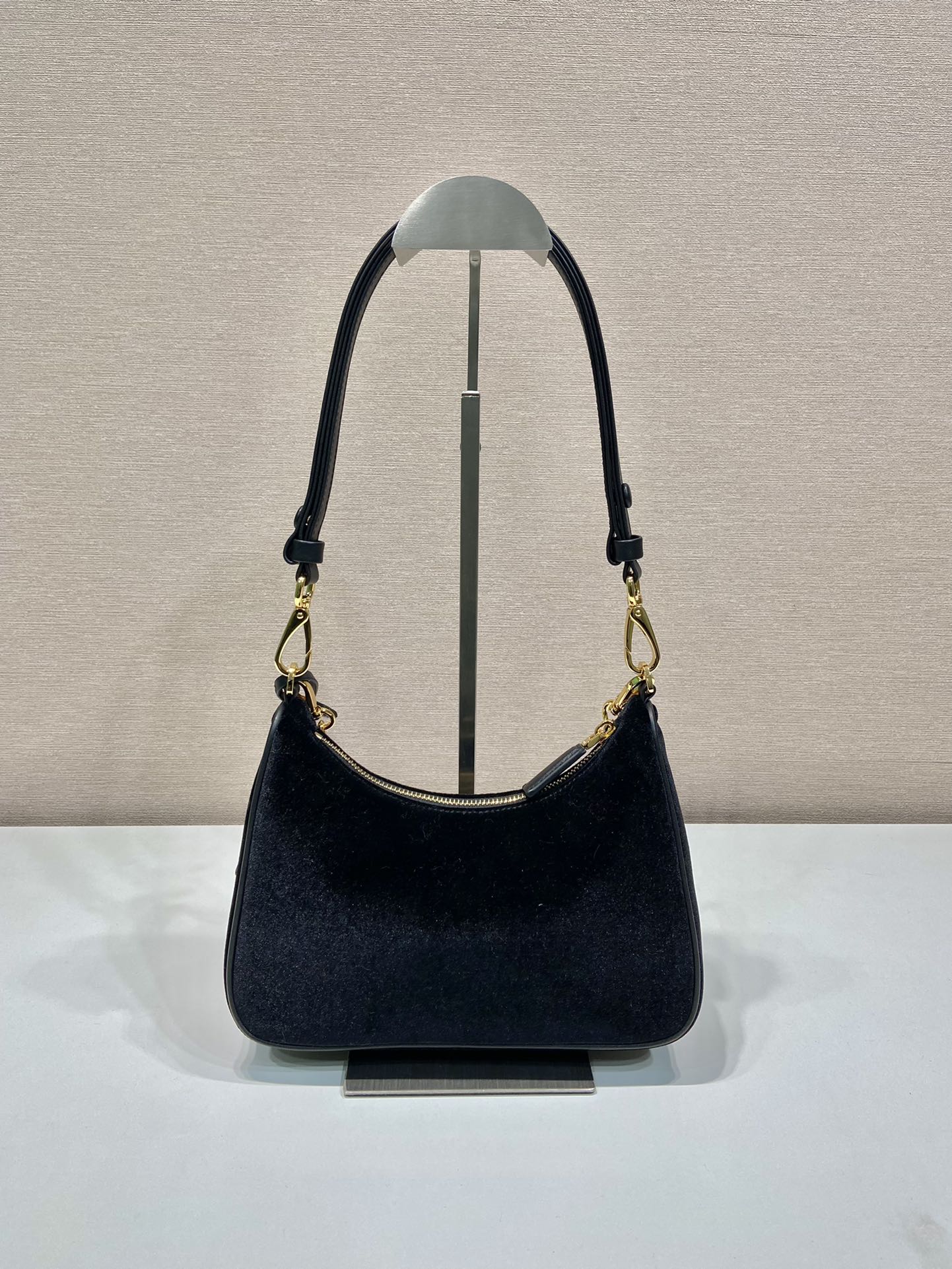 Pra*a nylon 1bc204b hobo bag-23*17*6.5cm