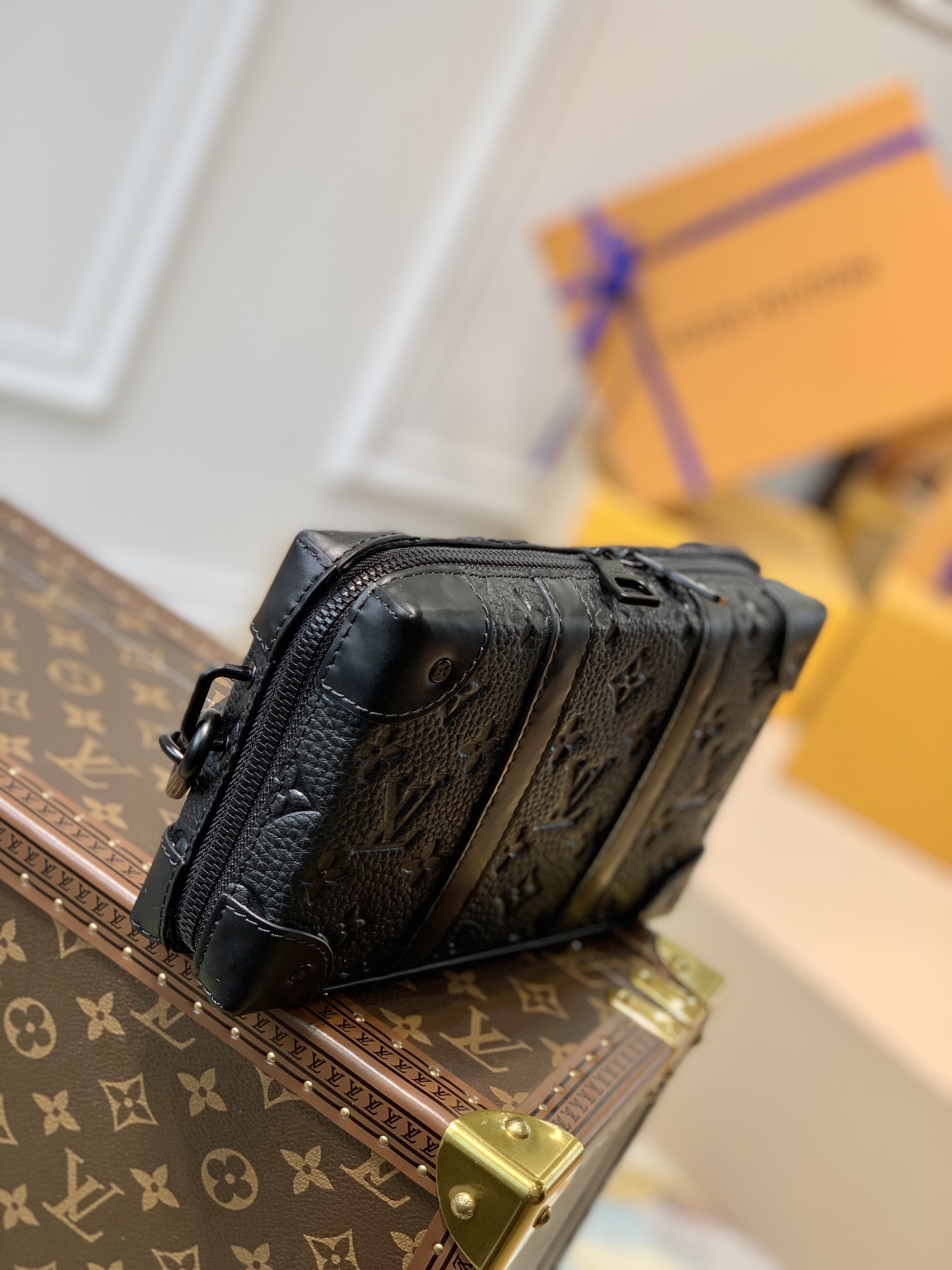 l0*is V*t0n mini soft trunk wallet-m80224-22.5*14.5*5m
