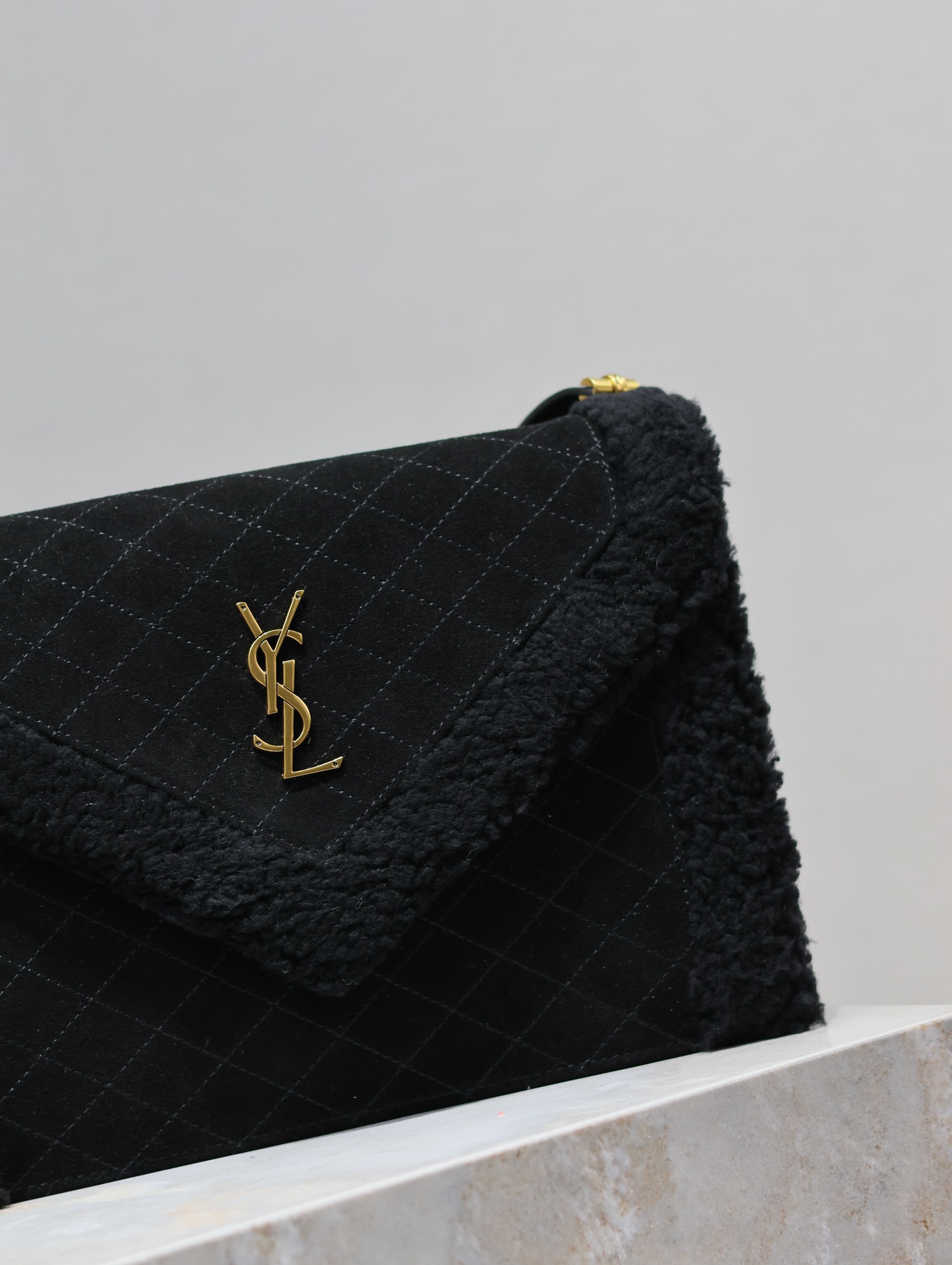 Y*L quilted grain envelope bag-26×18×5cm