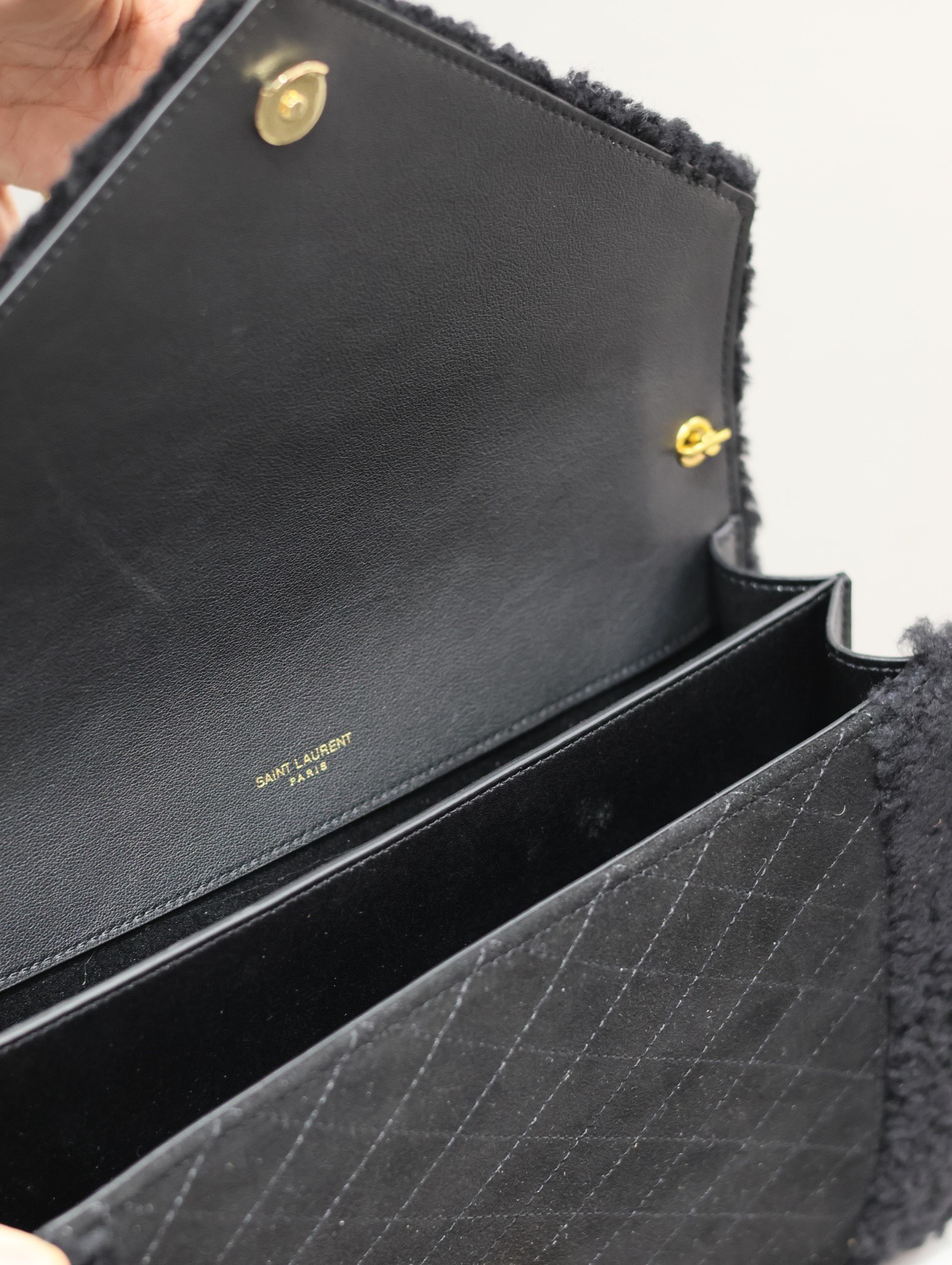 Y*L quilted grain envelope bag-26×18×5cm