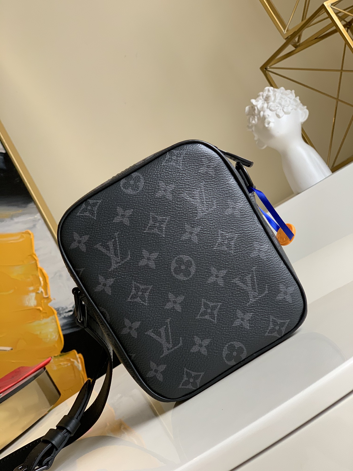 l0*is V*t0nmonogram macassar christopher bag-15x17x8cm