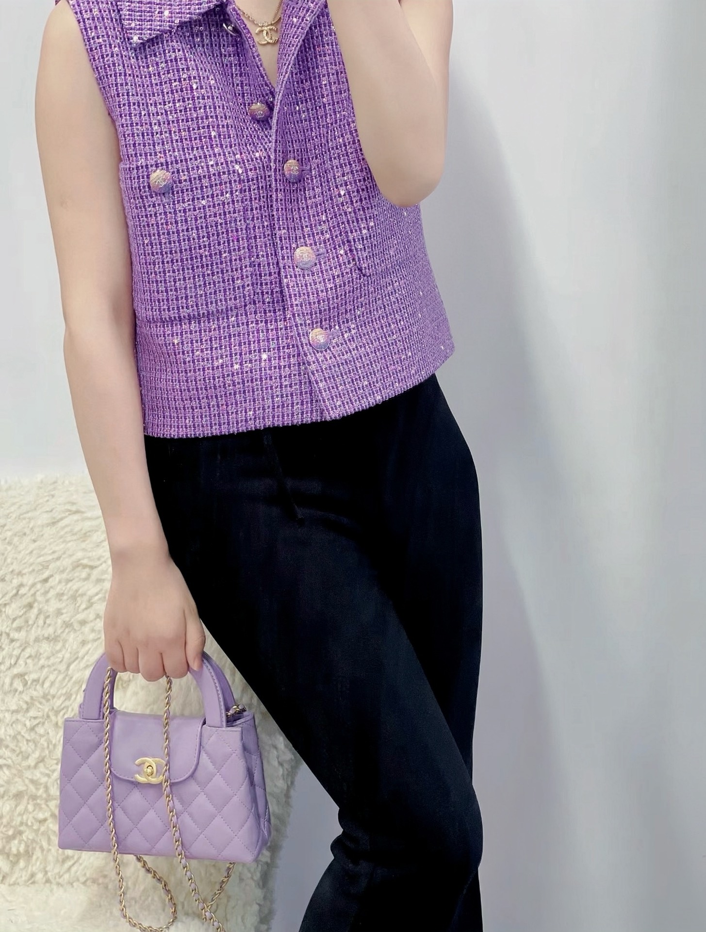 Ch@Nel Kelly Chain Bag-13*19*7CM