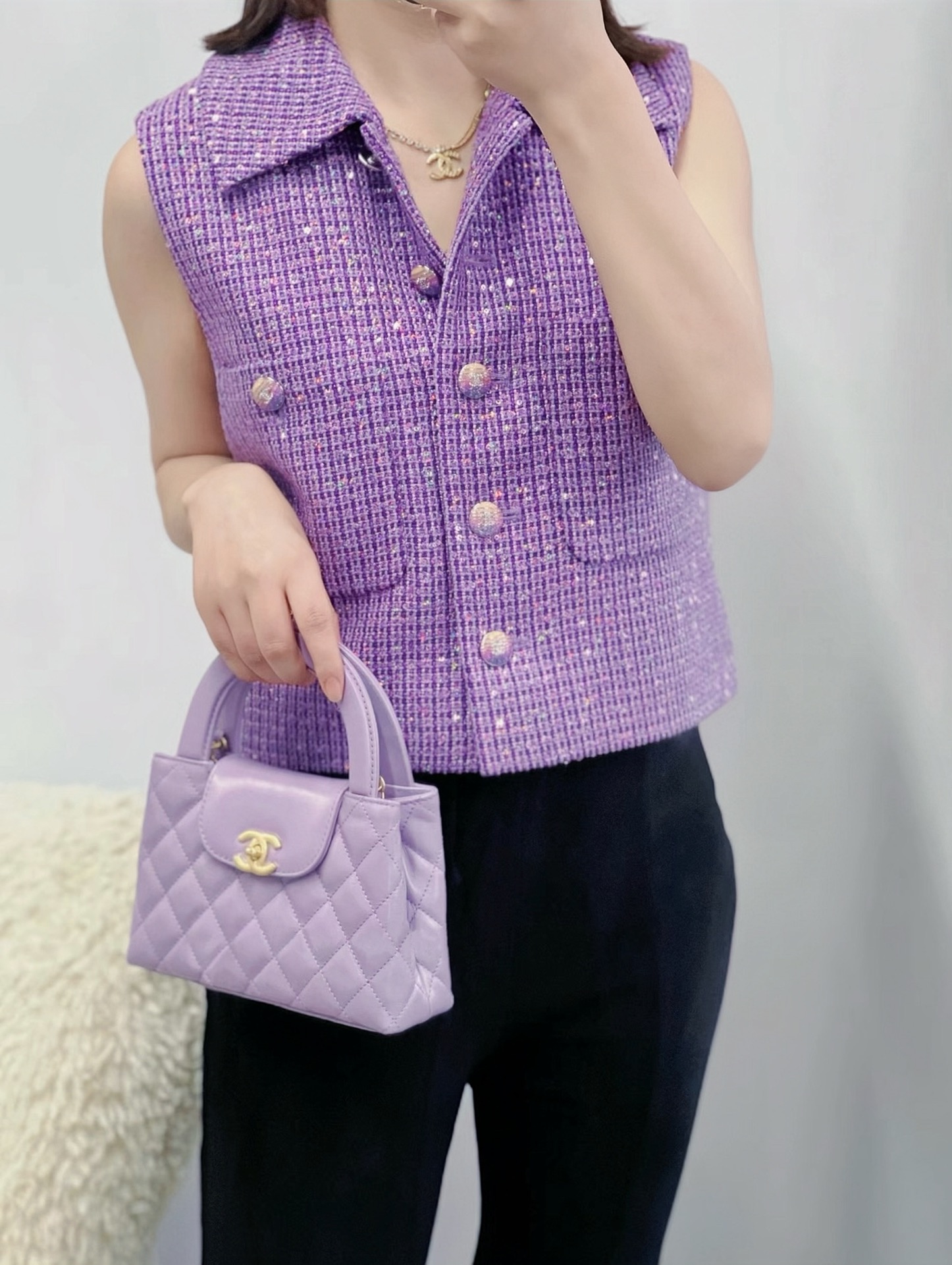 Ch@Nel Kelly Chain Bag-13*19*7CM