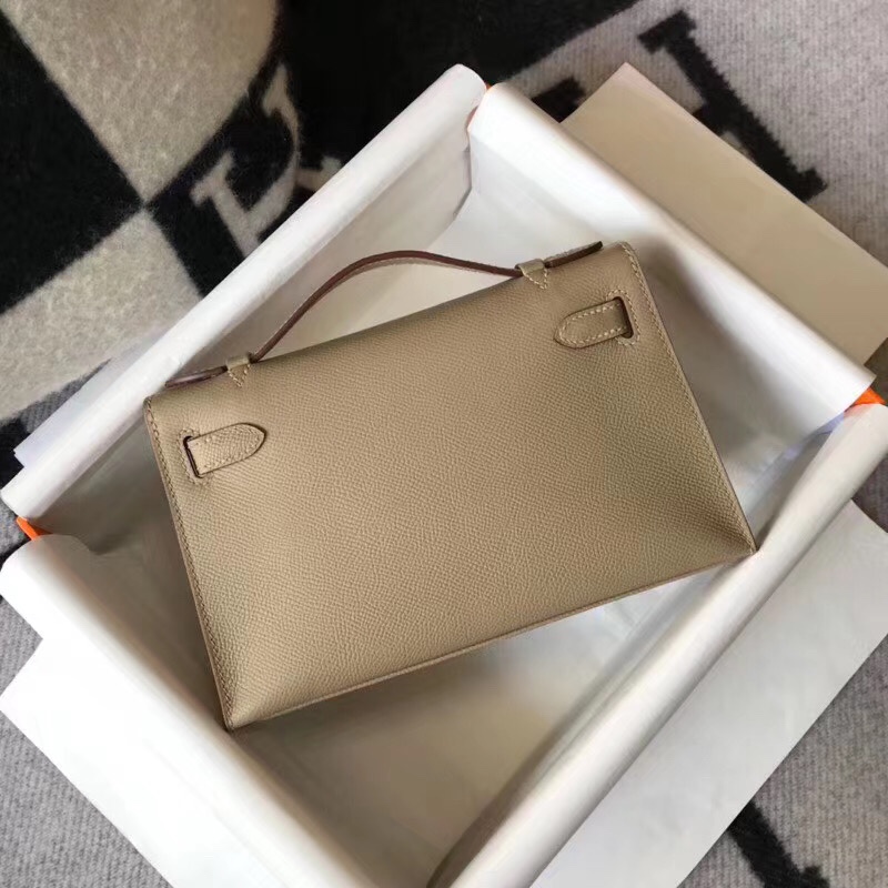 H**mes mini kelly pochette-epsom leather-22cm