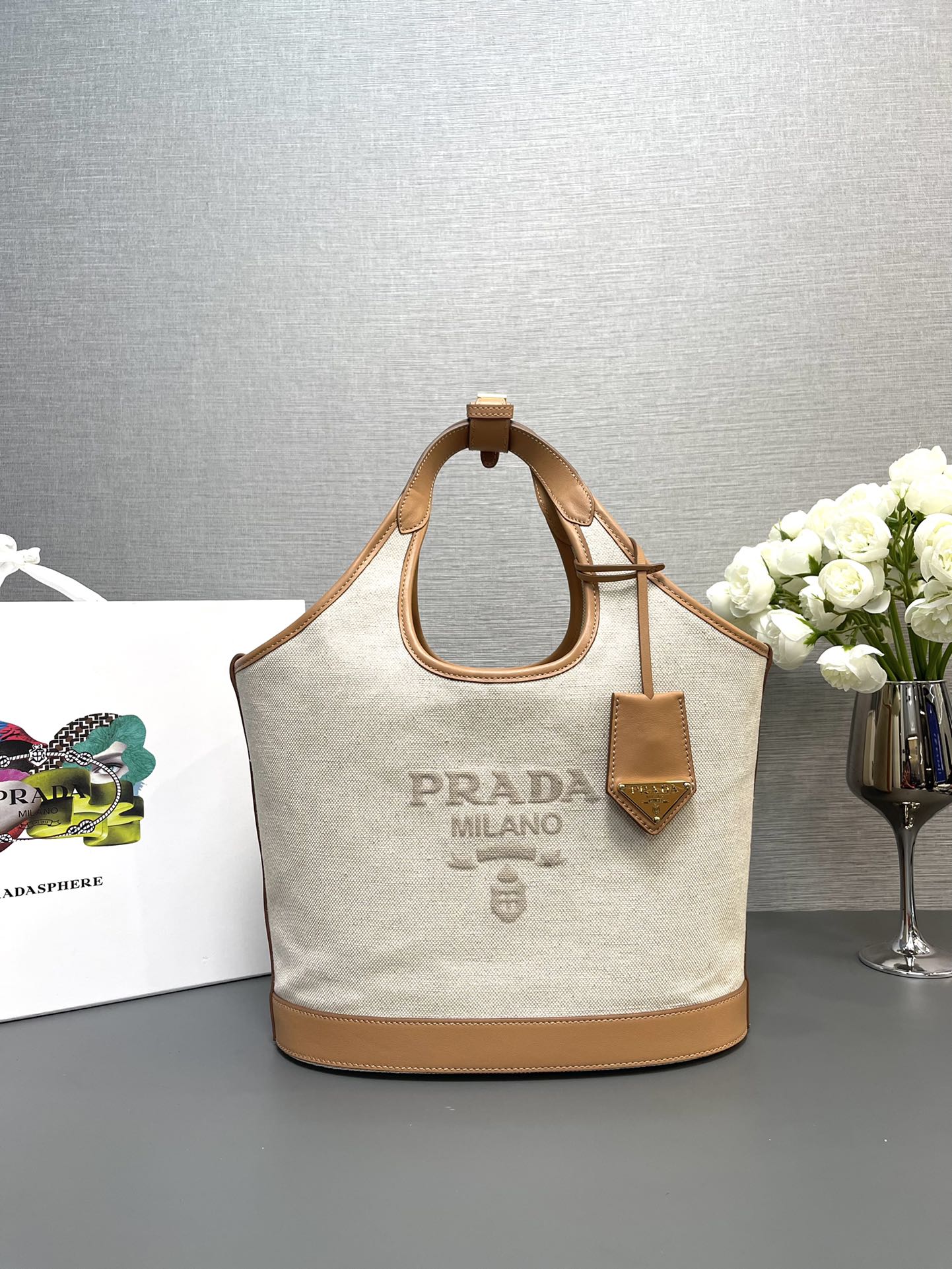 Pra*a 1bg472 tote bag-28Ｘ22.5Ｘ12.5cm