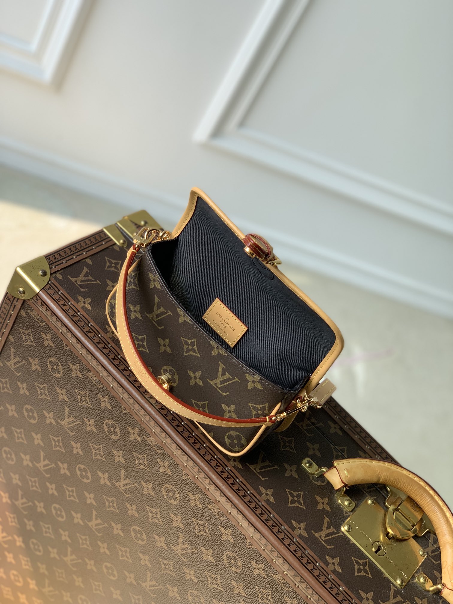 l0*is V*t0n nano diane handbags-m83566-19*10.5*6cm