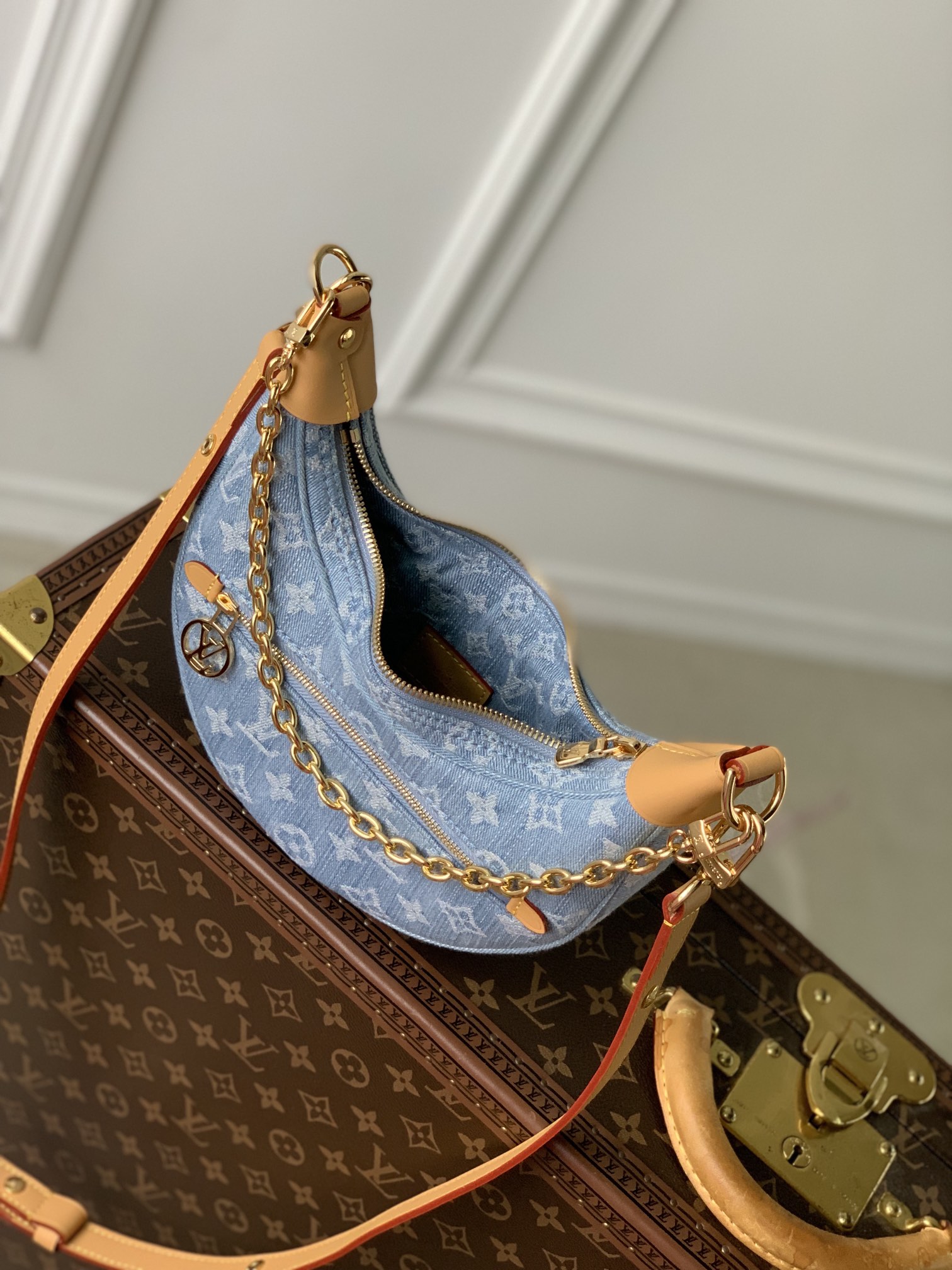l0*is V*t0n loop handbags-m11267-23*13*6cm