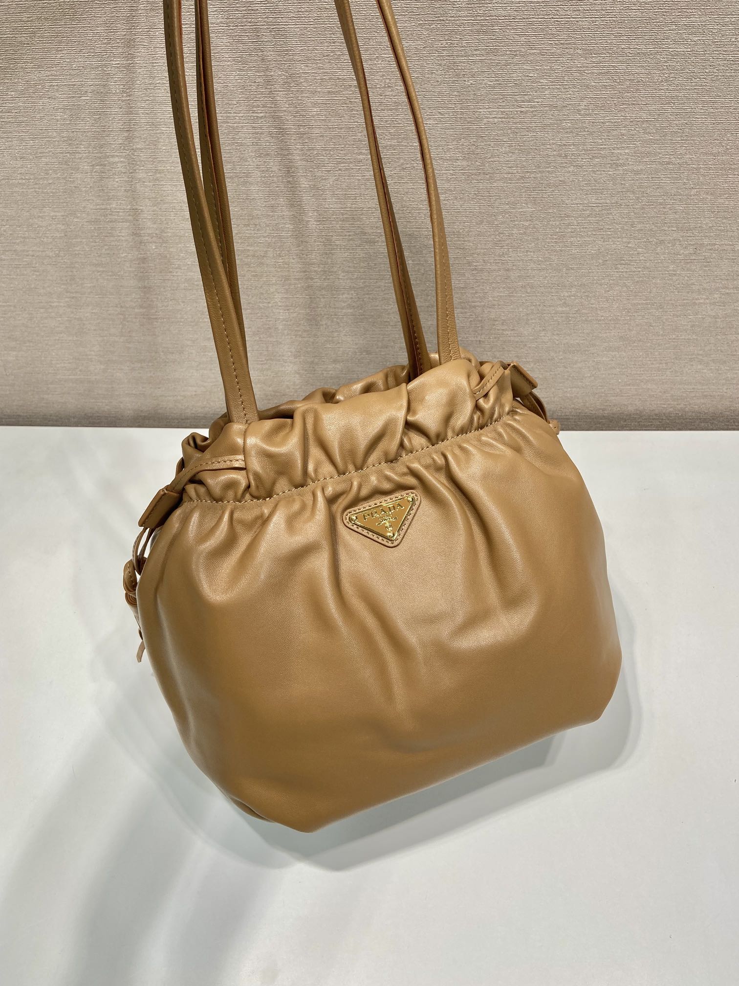 Pra*a leather shoulder 1bg541 bag-24*25*11cm