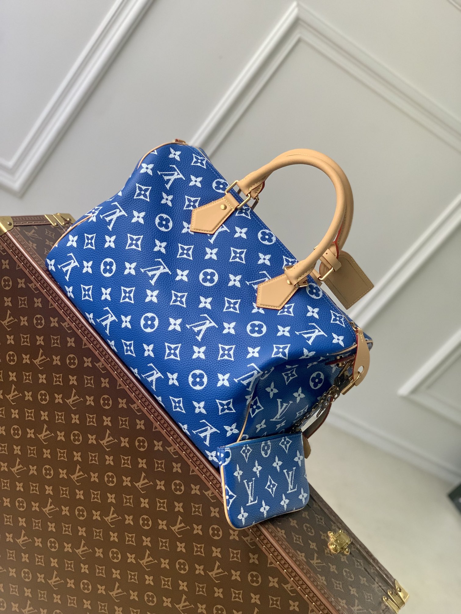 l0*is V*t0n speedy p9 bandoulière 40 monogram leather -40 x 26 x 23cm