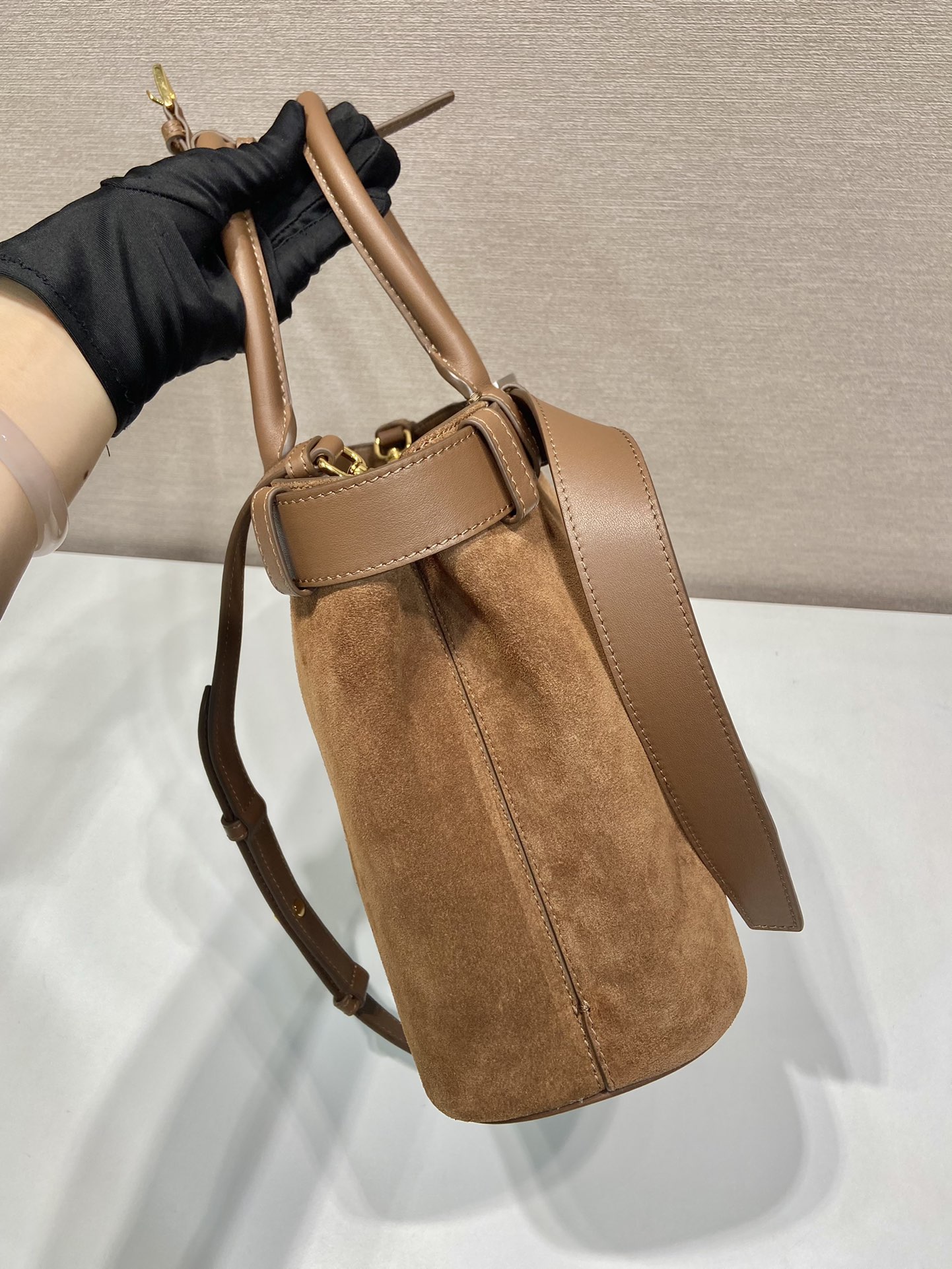 Pra*a double1ba434 bag-32Ｘ23Ｘ11cm