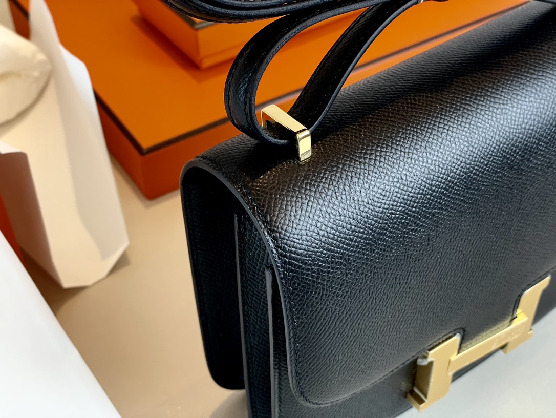 H**mes constance epsom leather-19cm