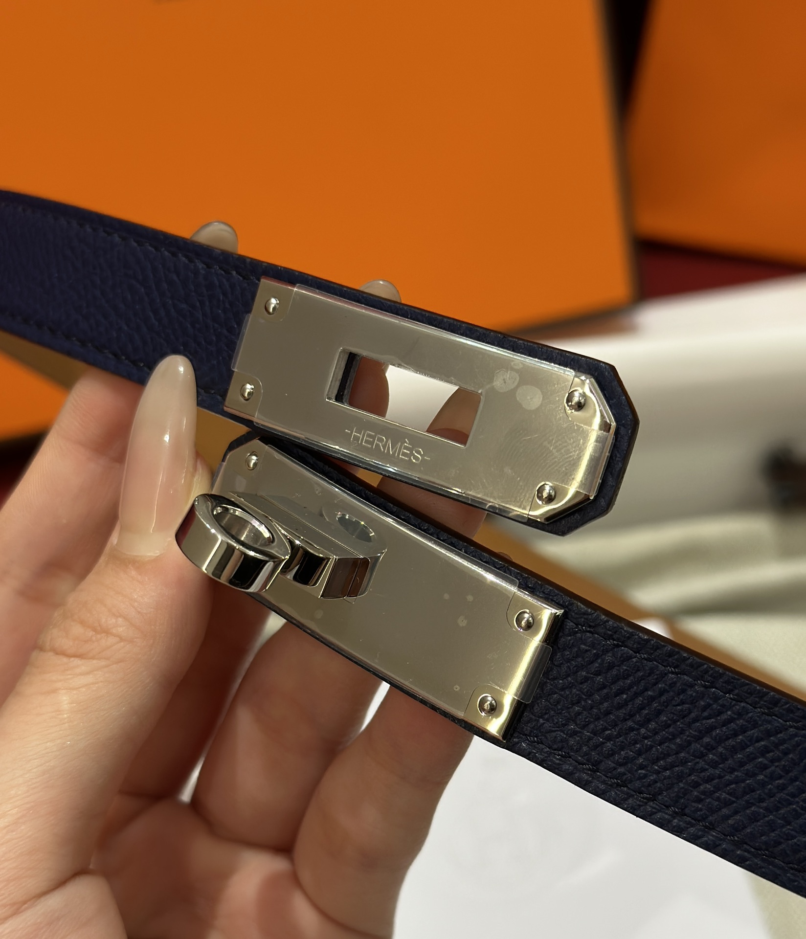 H**mes belt-1.8cm