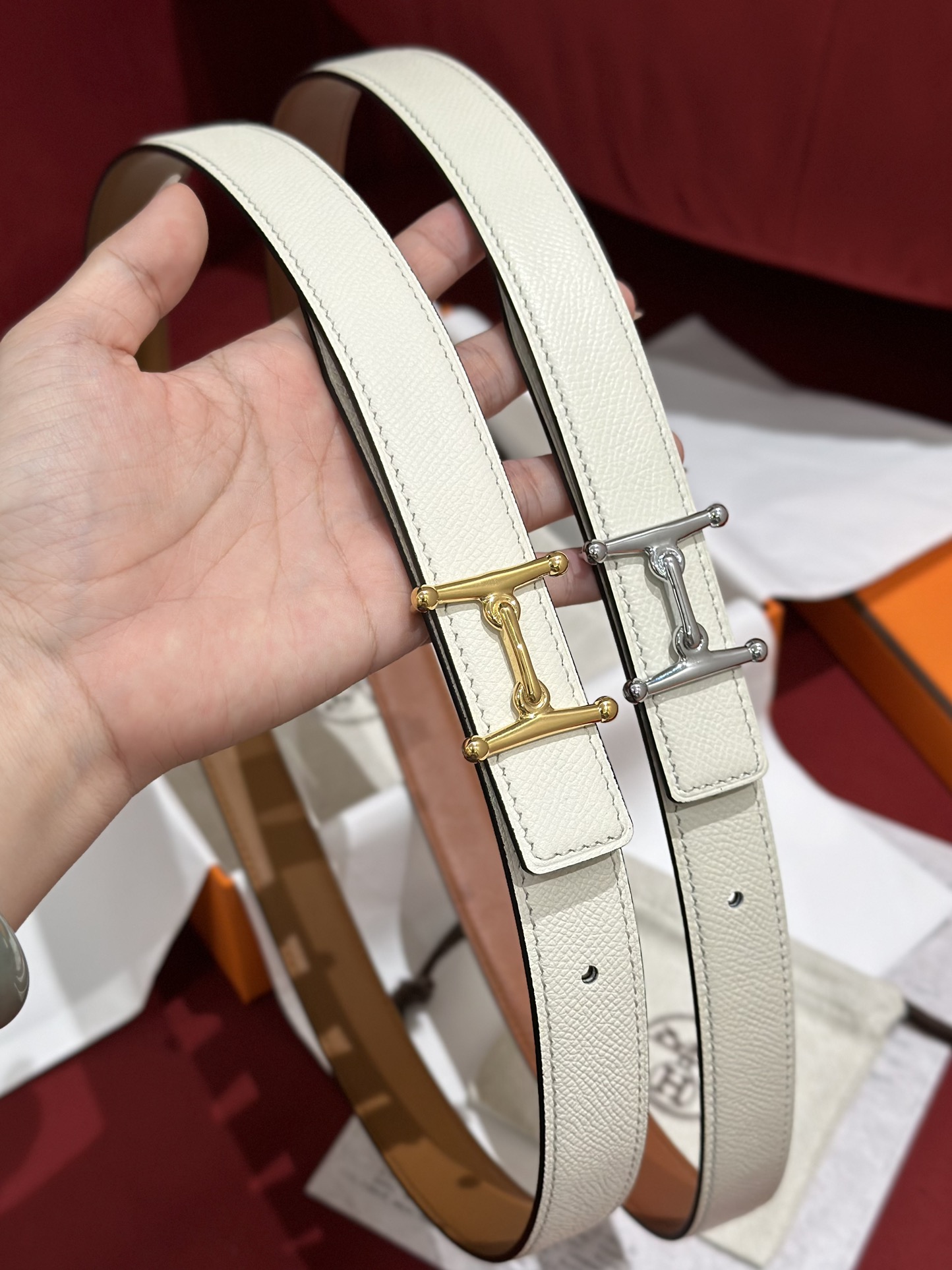H**mes belt-2.4cm