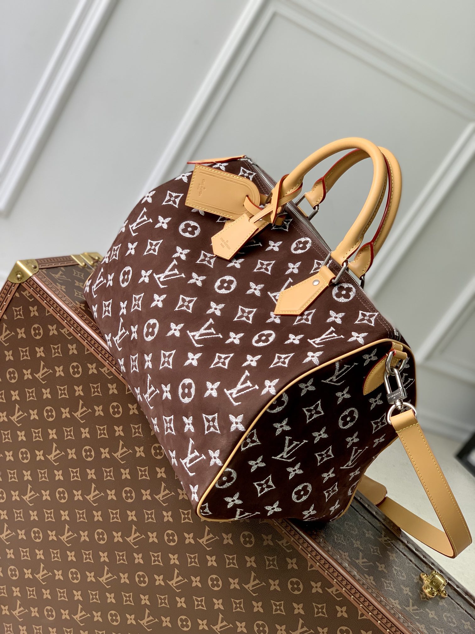 l0*is V*t0n speedy p9 bandoulière 40 monogram leather -40 x 26 x 23cm