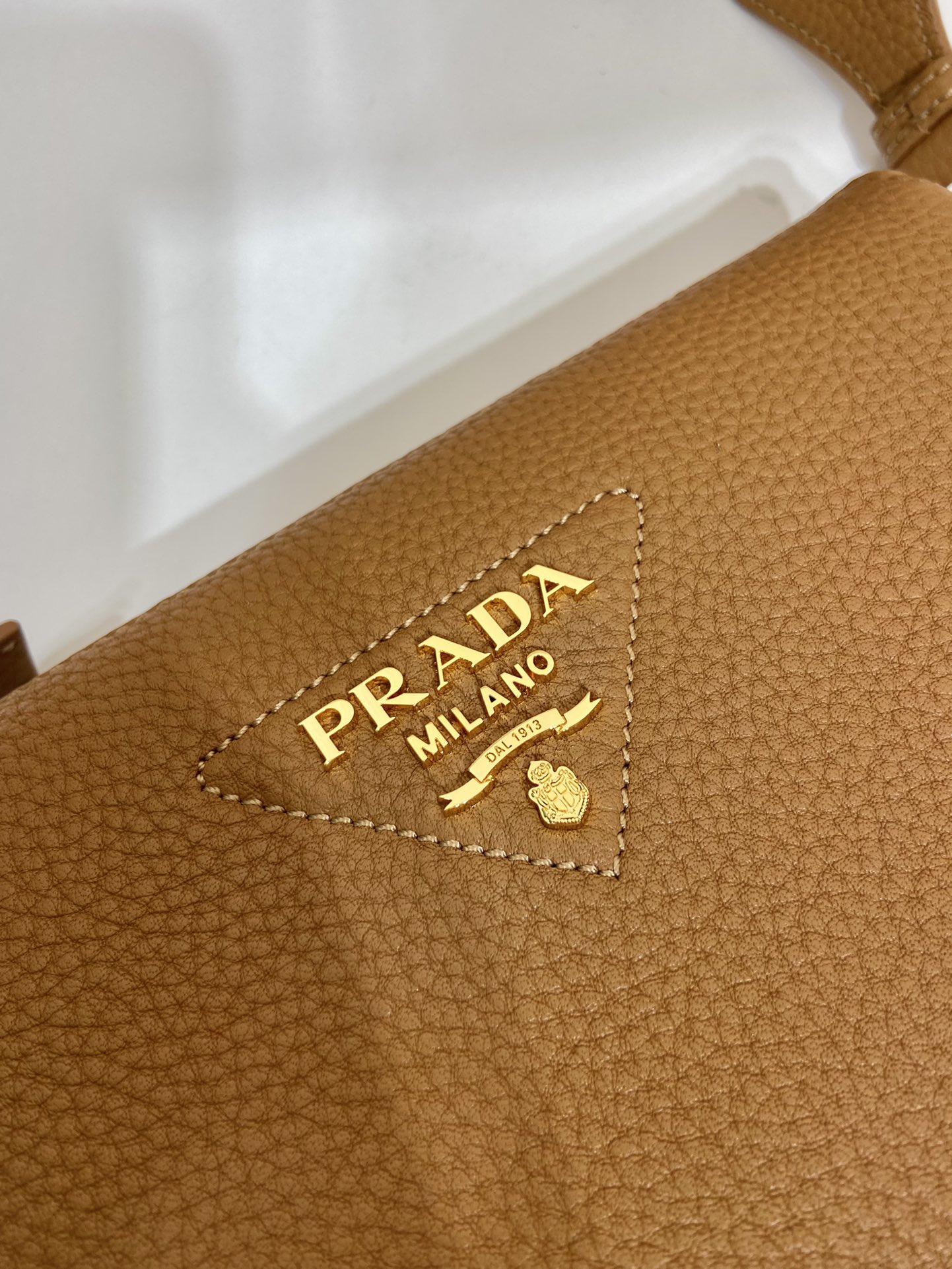 Pra*a leather shoulder bag-1bh194-25*14*6.5cm