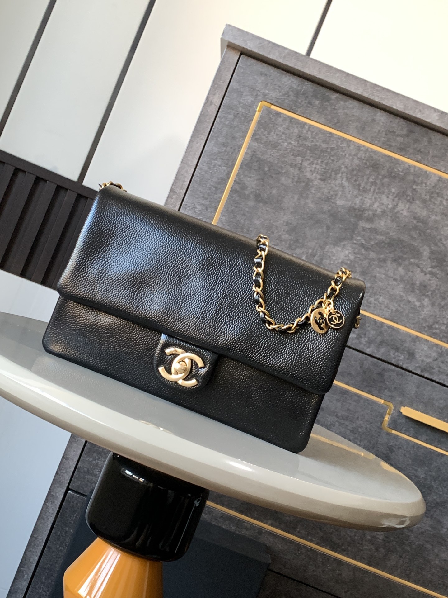 Ch@nel Flap Bag-22*13*7CM