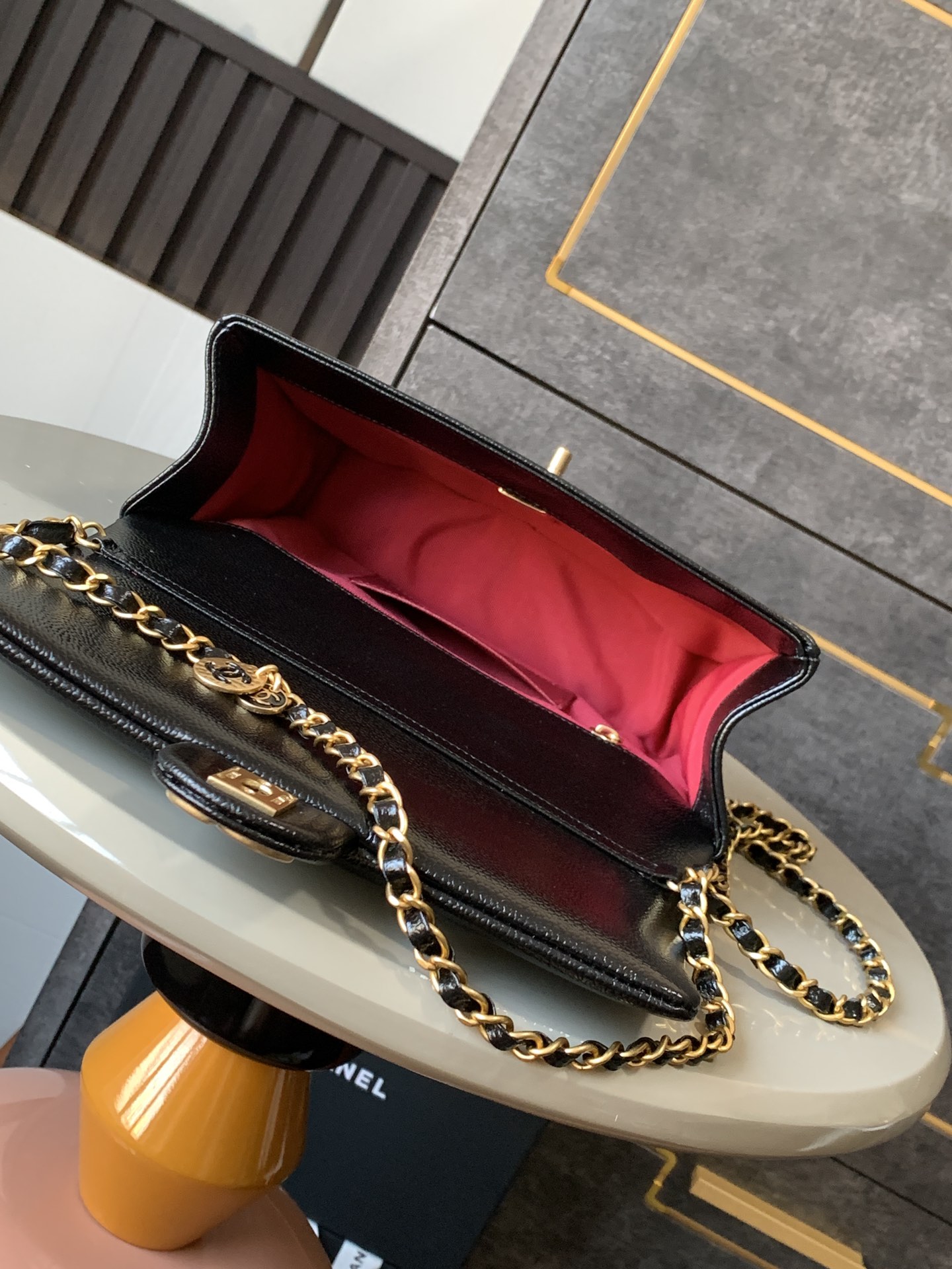 Ch@nel Flap Bag-22*13*7CM