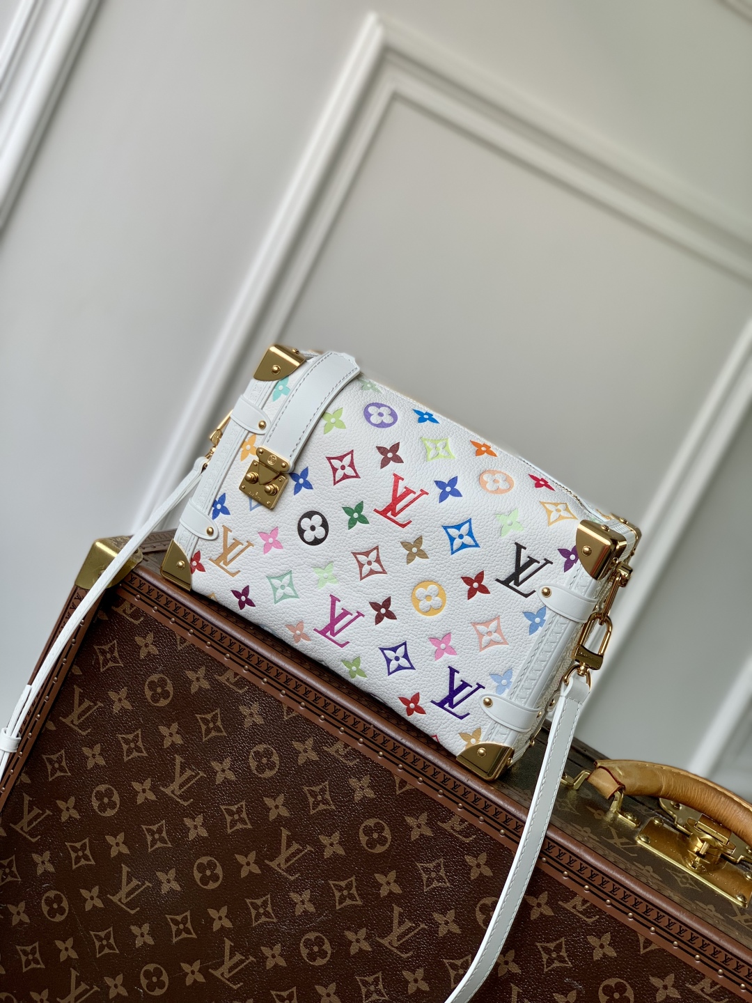 LV x TM Side Trunk MM H27 - Women - Handbags-M14046-16 x 8.5 x 23.5CM