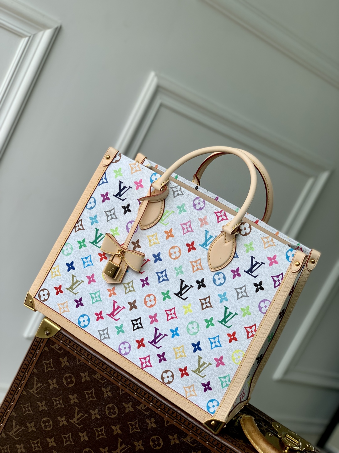 LV x TM OnTheGo MM Other Monogram Canvas - Bags and Small Leather Goods-27 x 14 x 35CM