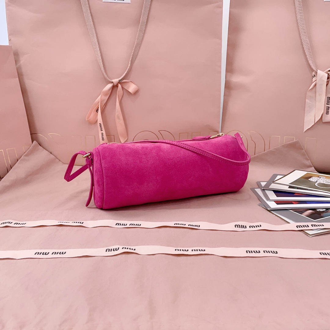 M1um1u suede pouch-22 x 9 x 9cm