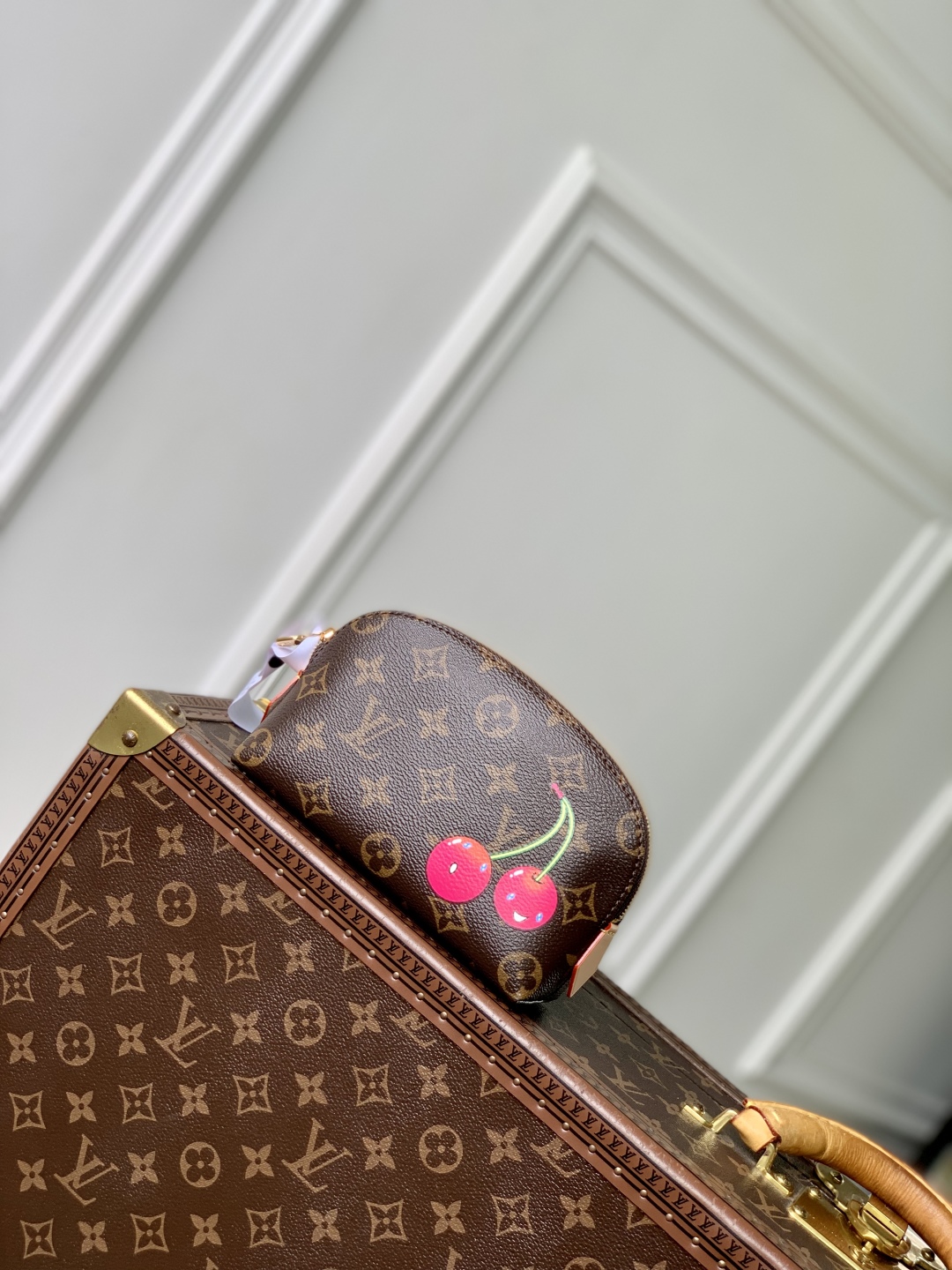 LV x TM Cosmetic Pouch -12 x 6 x 19CM
