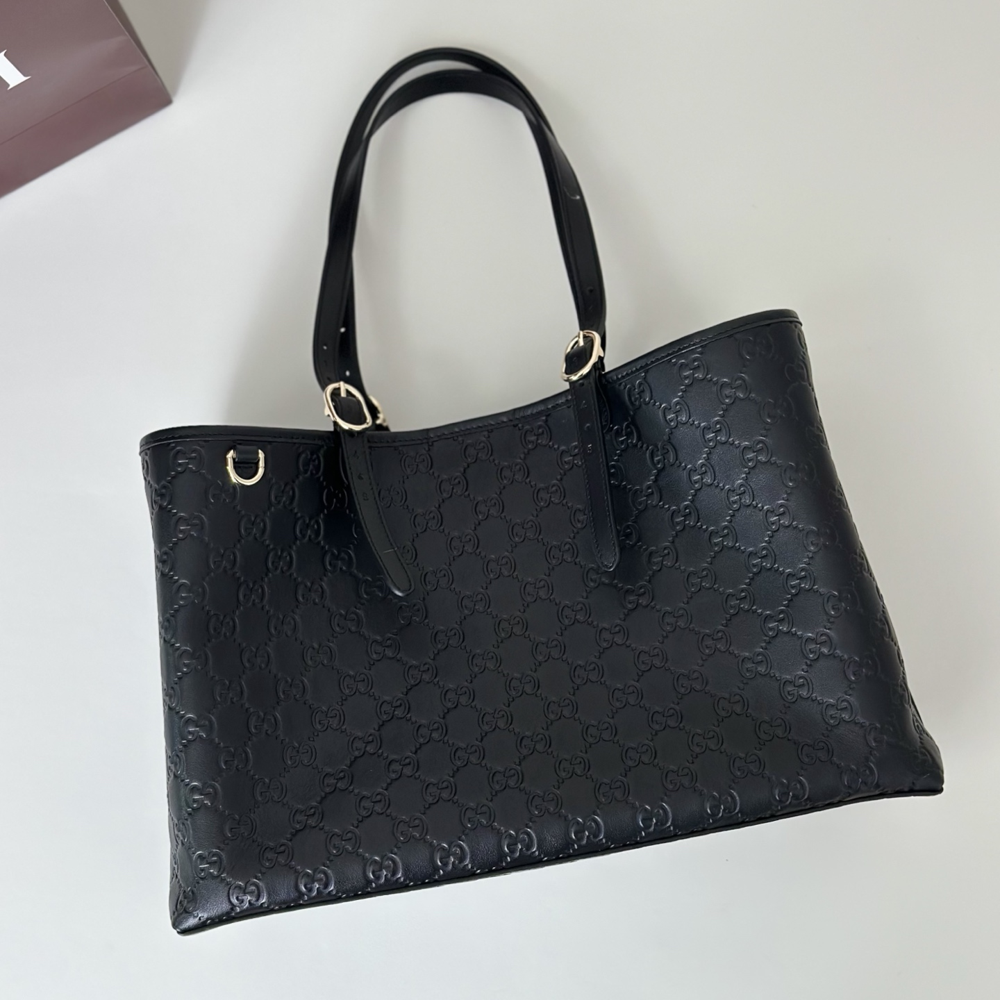 Guc-ci GG Emblem Tote Bag-38*25.5*15CM