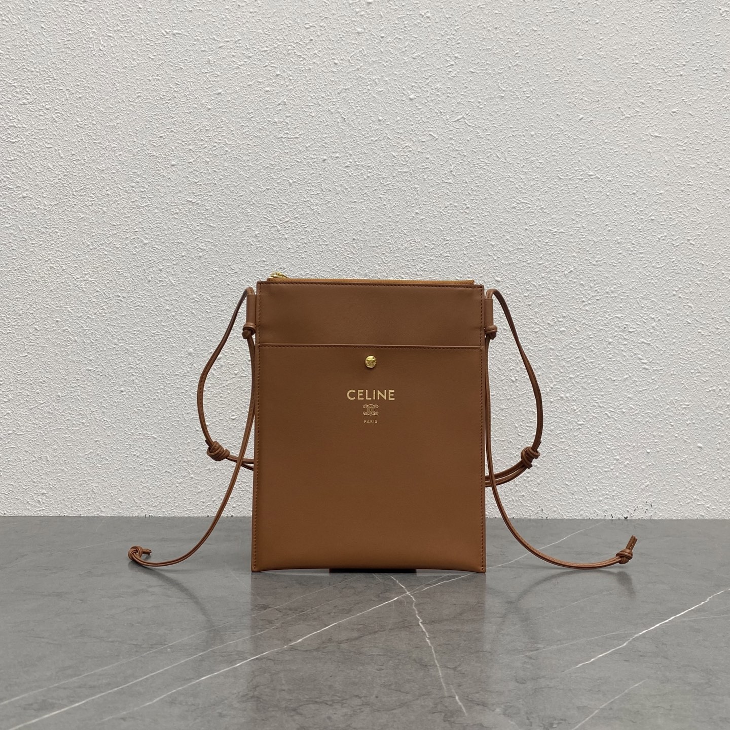 Celin* Sharp Pouch In Smooth Lambskin Handbags-24x19.5x1CM