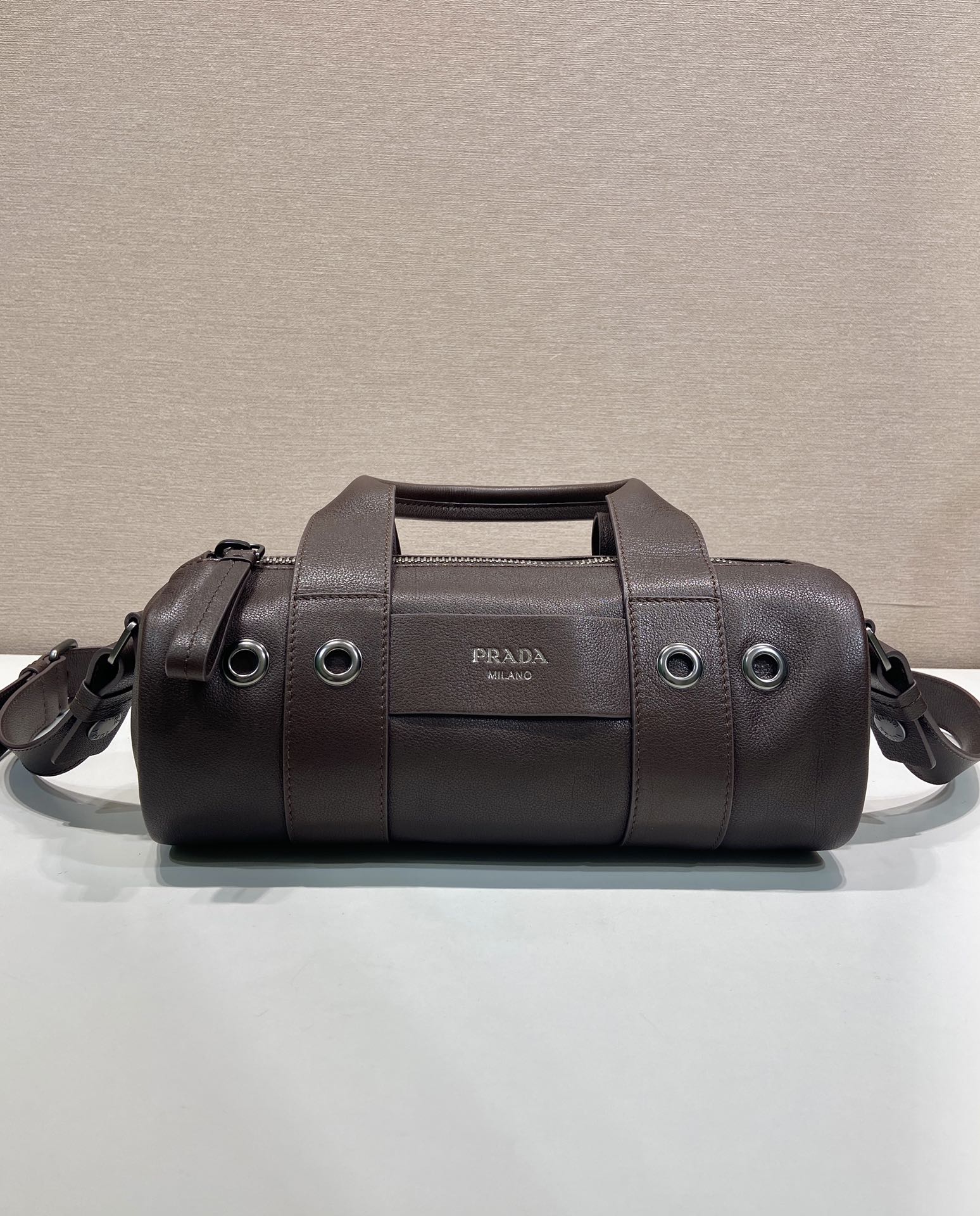 Pra*a Large Route Leather Tote Bag -28.5*12*12cm