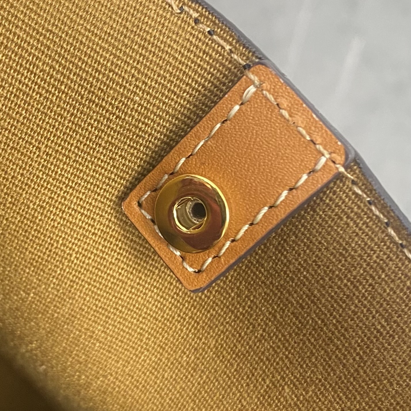 Celin* Small Cube Bag in Triomphe Canvas And Natural-18.5x21x17CM