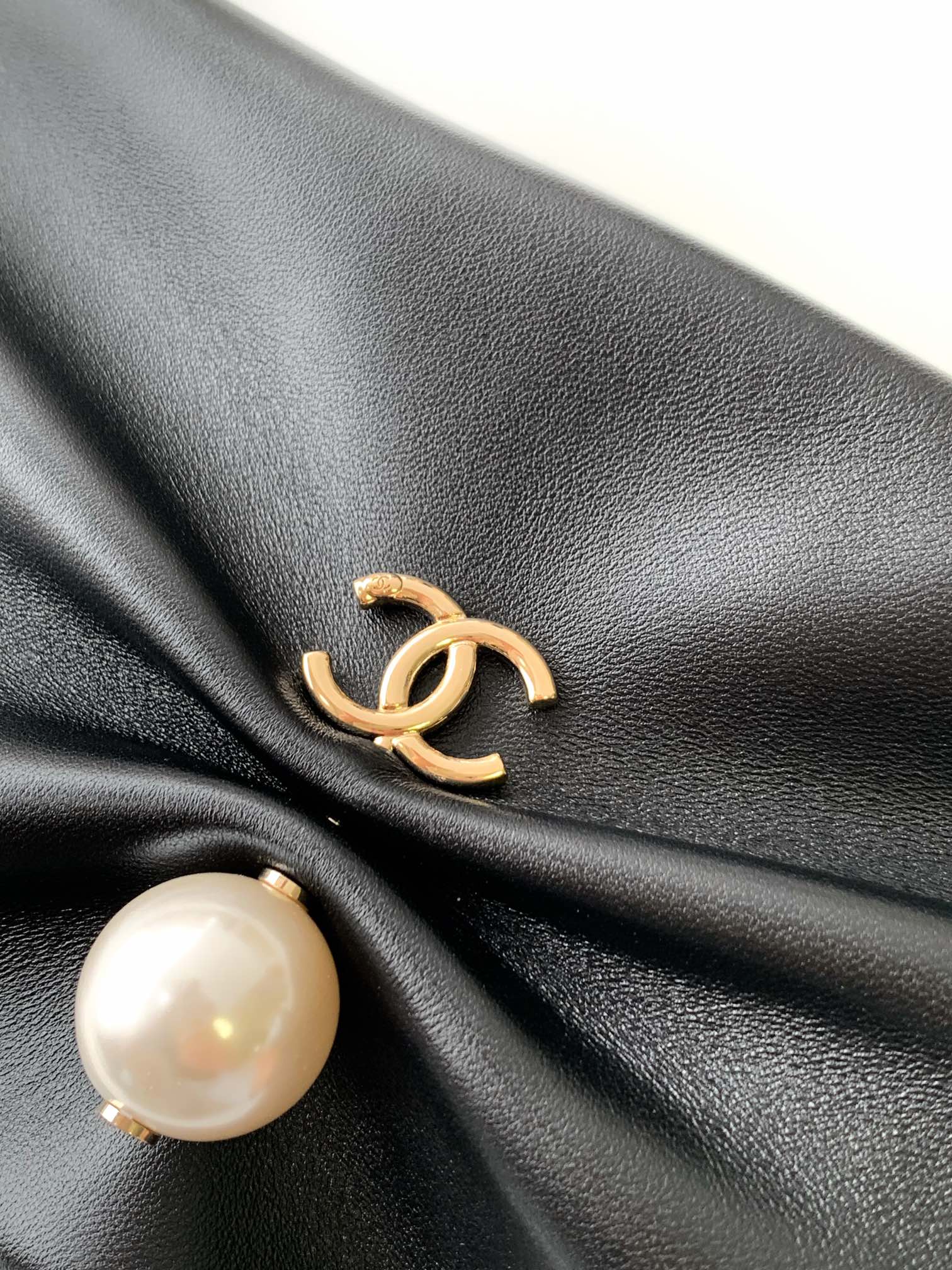 Ch@nel Clutch Bag with Chain Lambskin-14x24 x 5CM