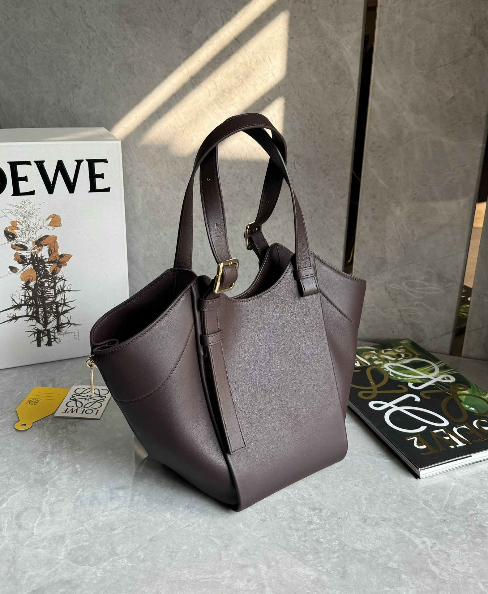 Lowee Hammock Flip Bag In Classic Calfskin-15*22.5*22CM