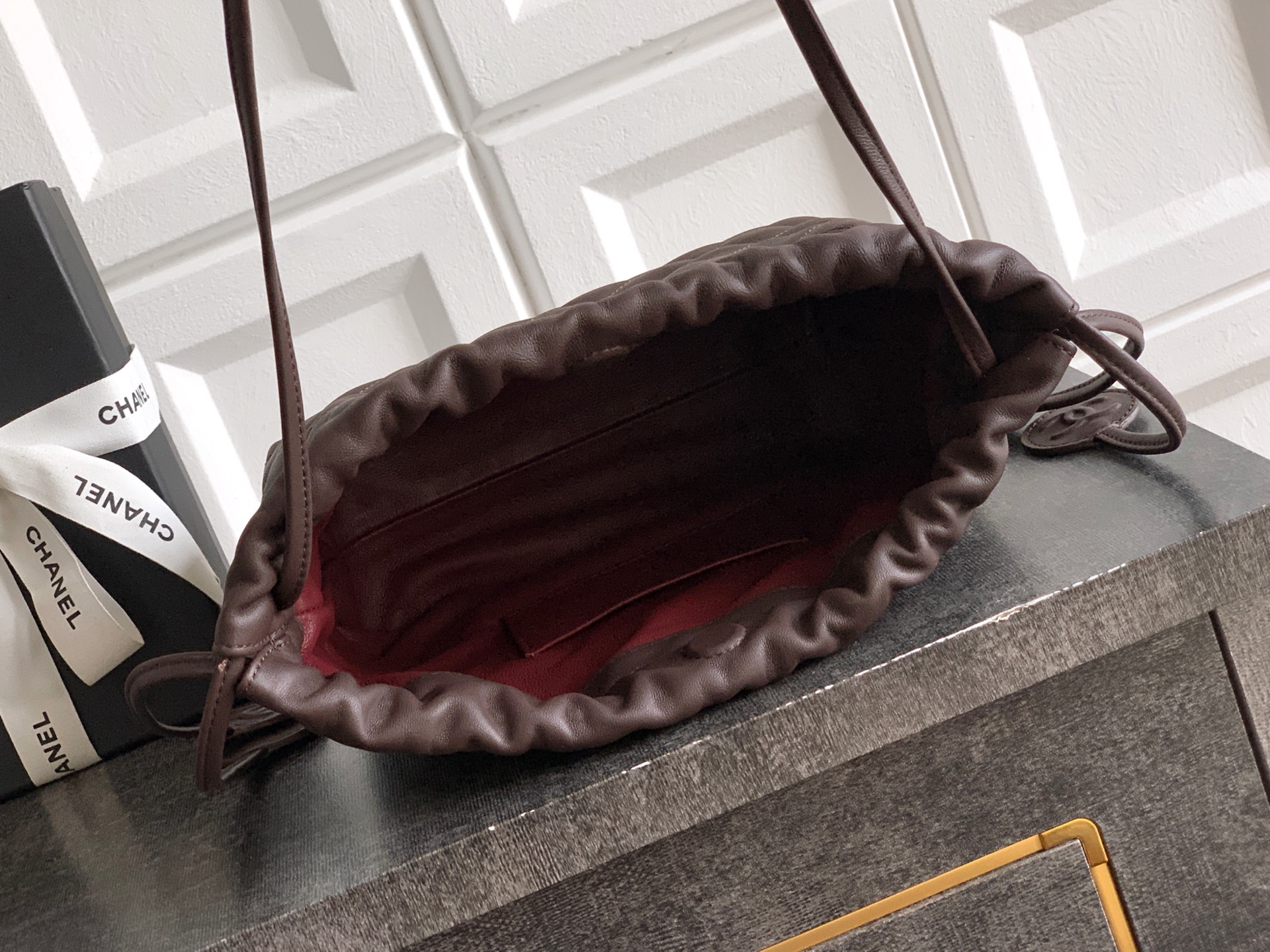 Ch@nel Spring Summer 2026 Hobo Bag-17x 22 x8CM